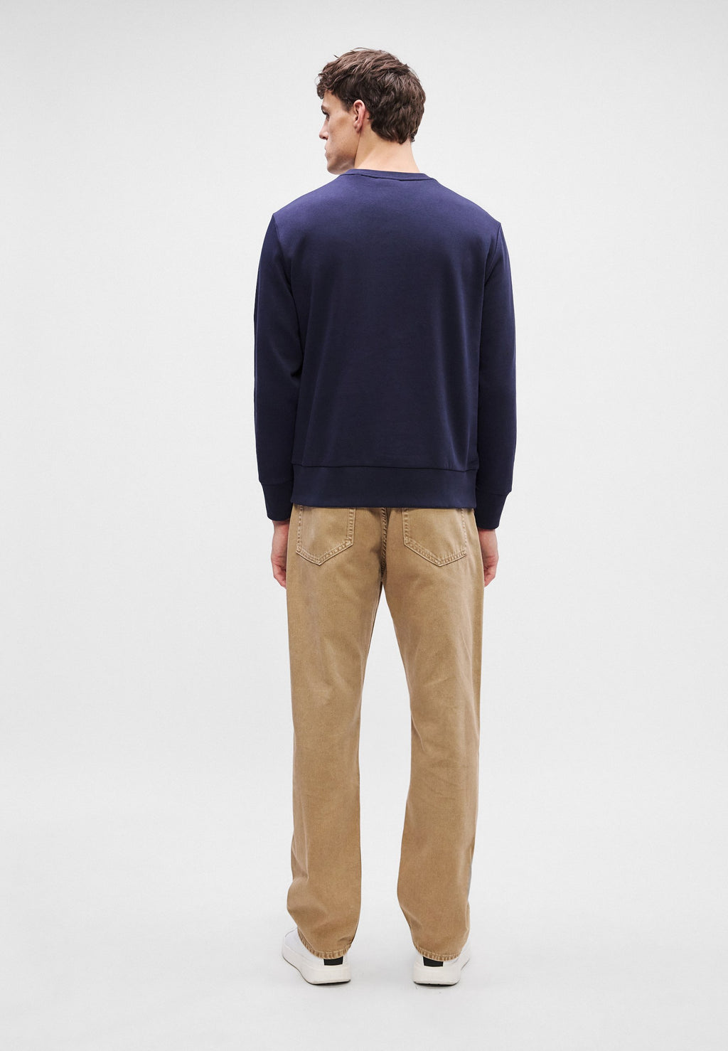 GRAPHIC C NECK - Sweatshirt - evening blue