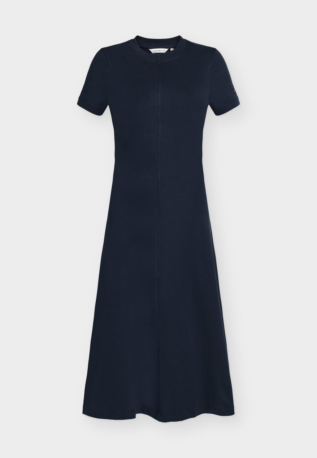INTERLOCK KNIT MIDI FIT AND FLARE DRESS - Jersey dress - dark night navy