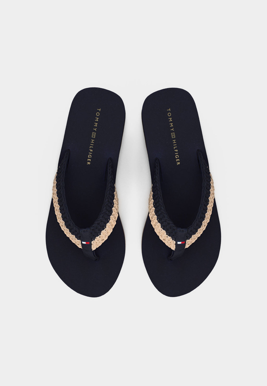 TH WEDGE CROCHET SUMMER SANDAL - T-bar sandals - space blue