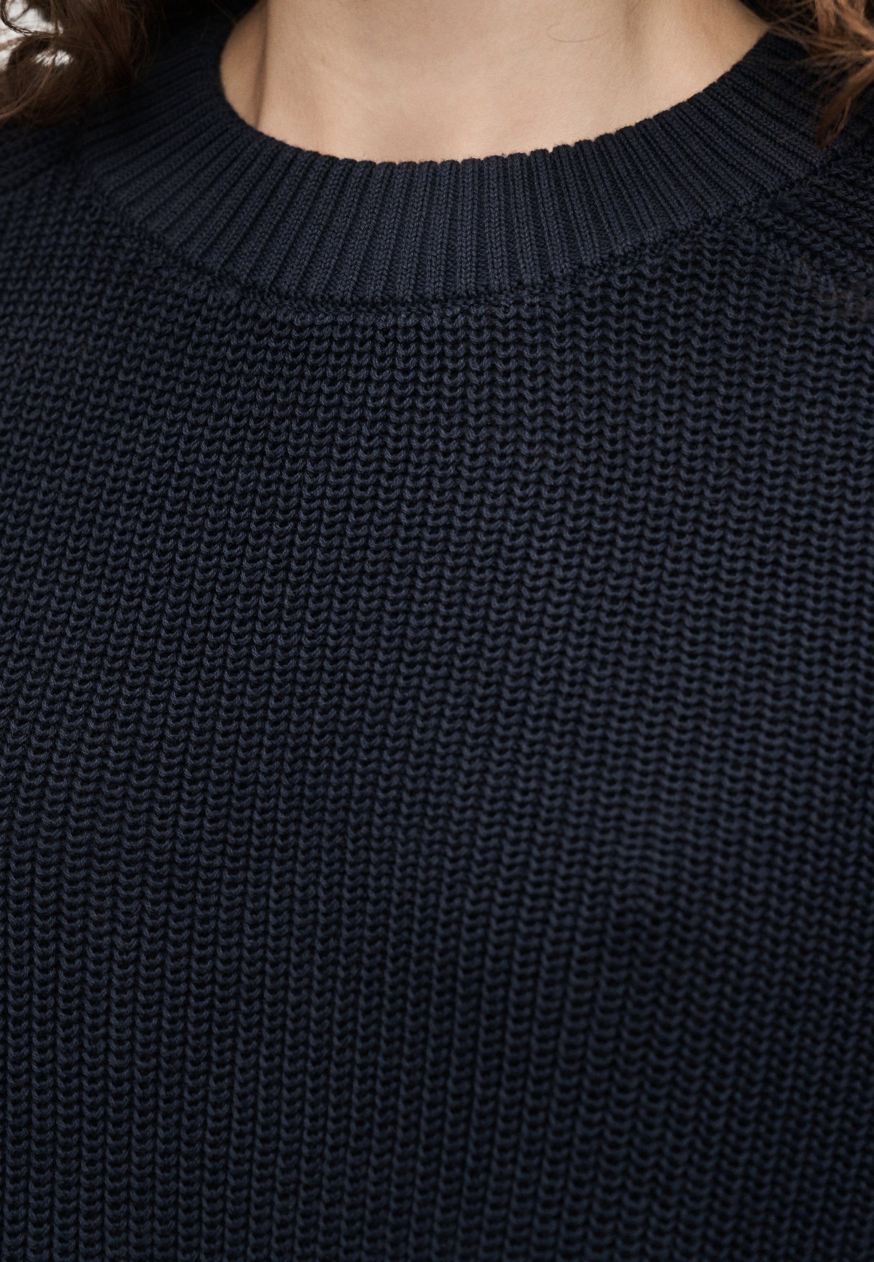 C NECK - Jumper - evening blue