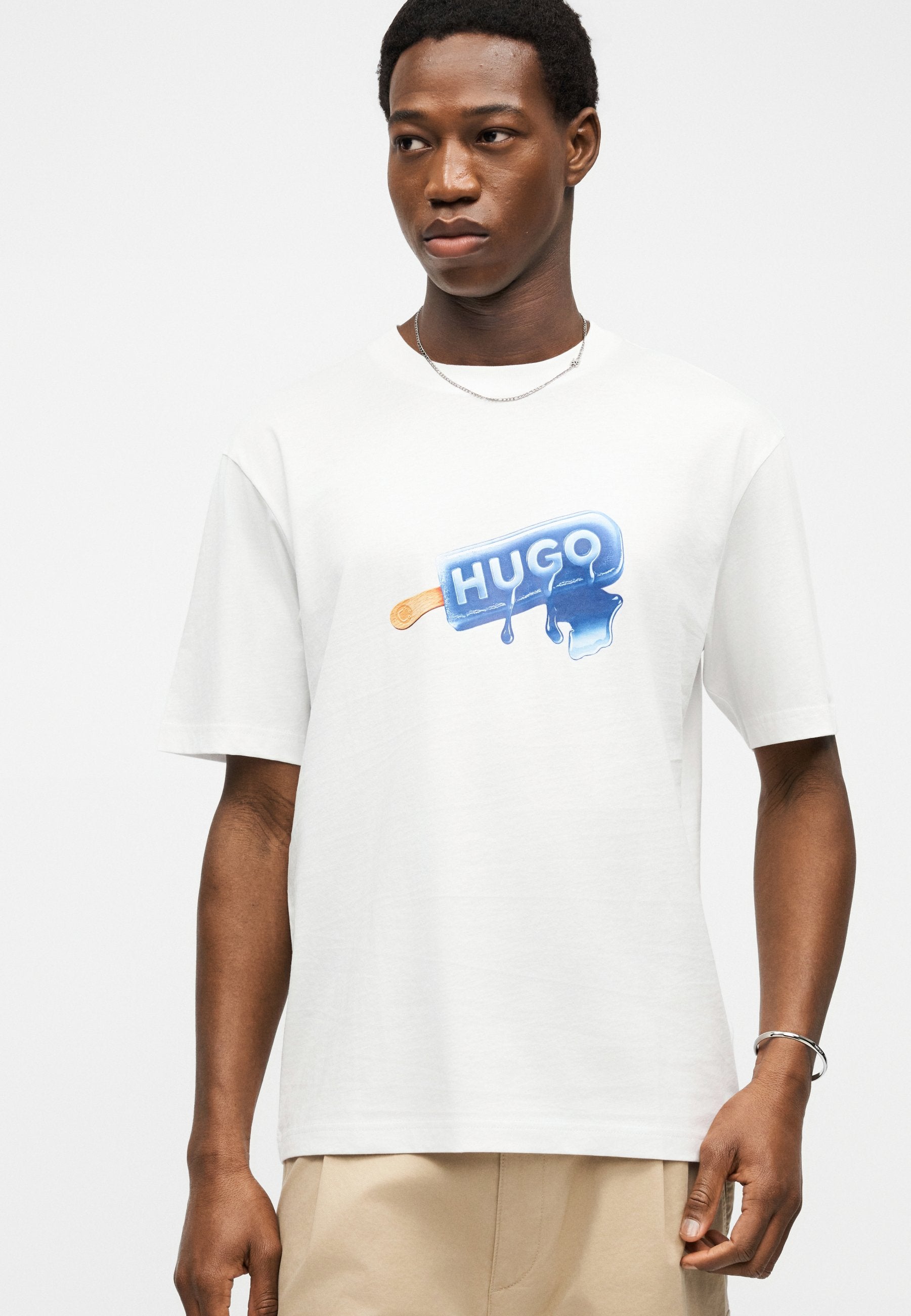 NOGLASY - Print T-shirt - white