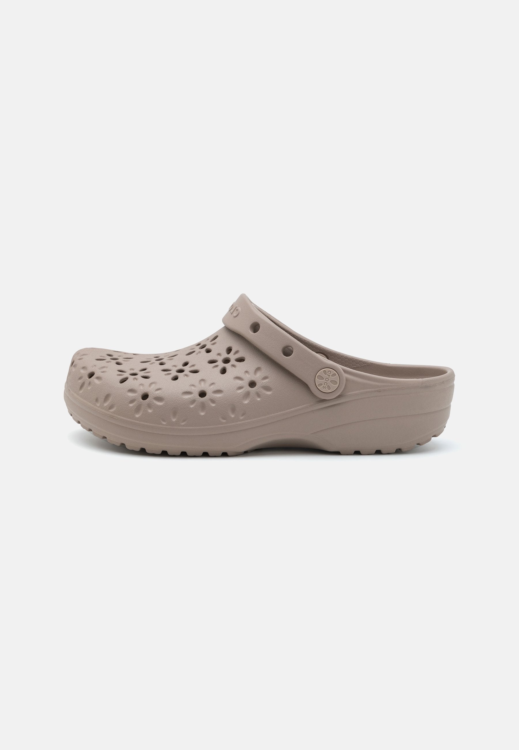 CLASSIC FLORAL CUT OUT - Mules - taupe