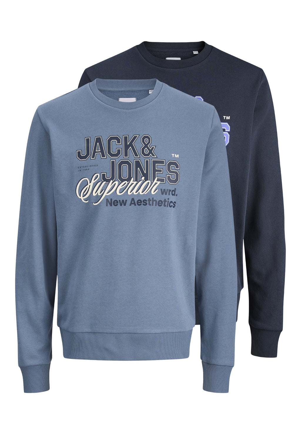LOGO CREW 2 PACK - Sweatshirt - navy blazer/blue mirage