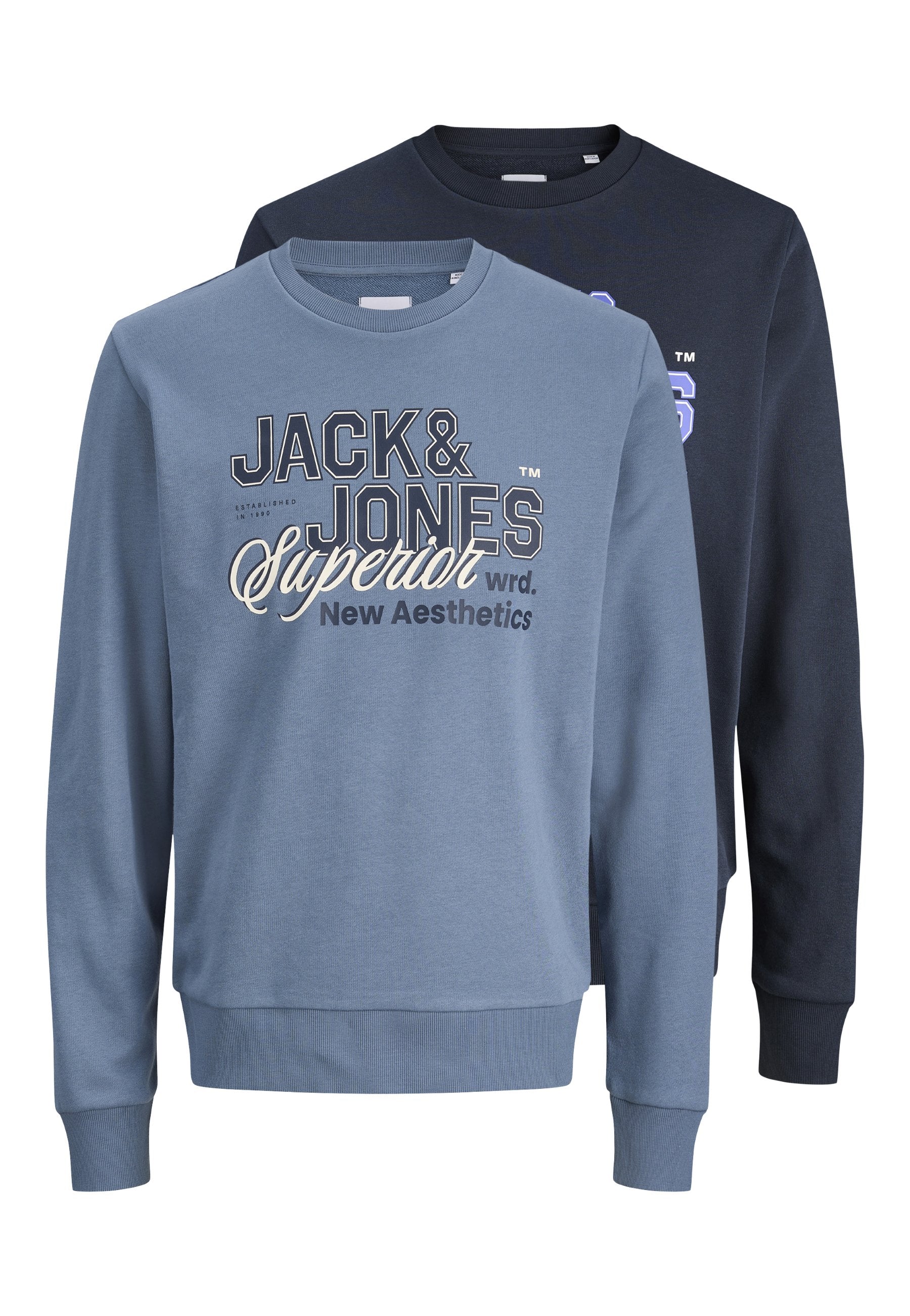 LOGO CREW 2 PACK - Sweatshirt - navy blazer/blue mirage