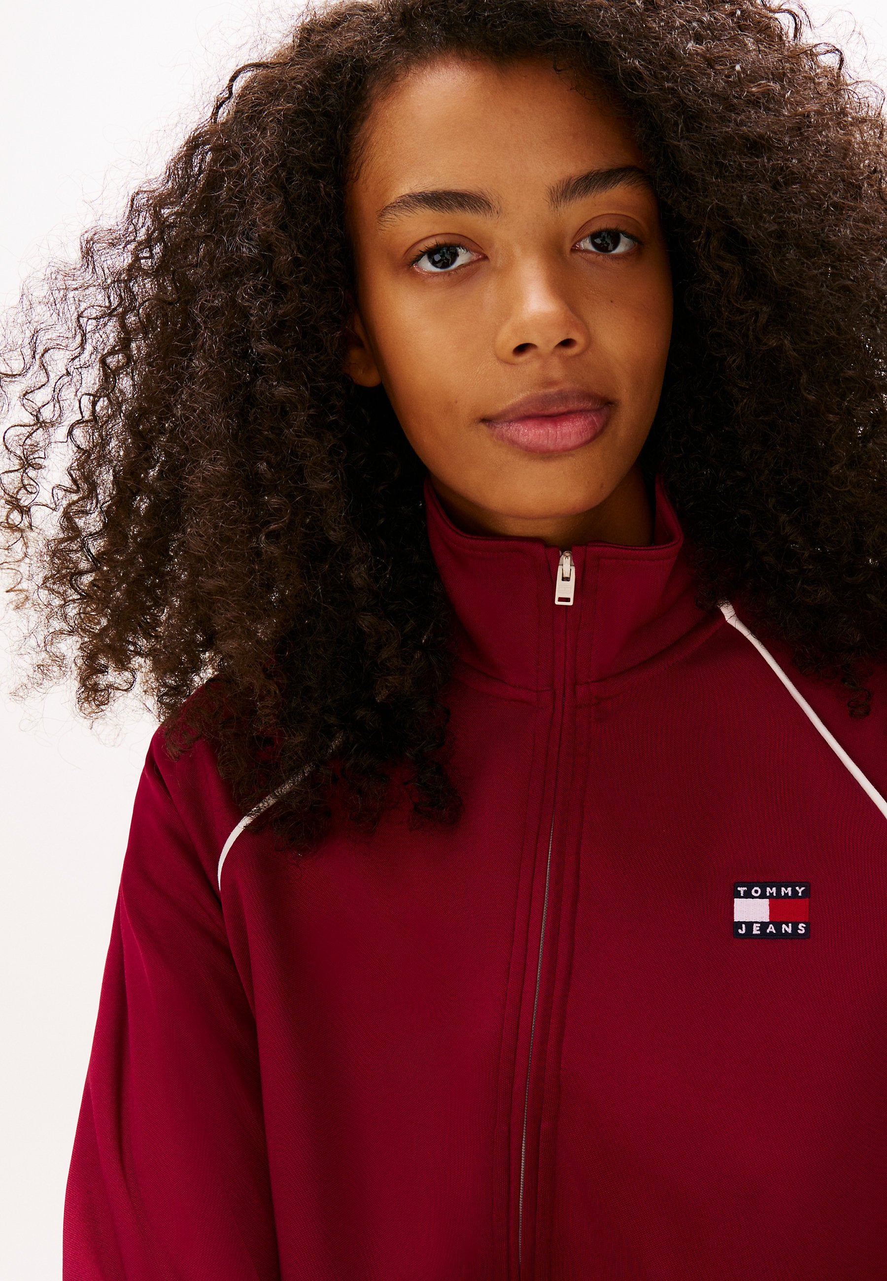 TOMMY BADGE INTERLOCK KNIT TRACK JACKET - Training jacket - lavish cerise
