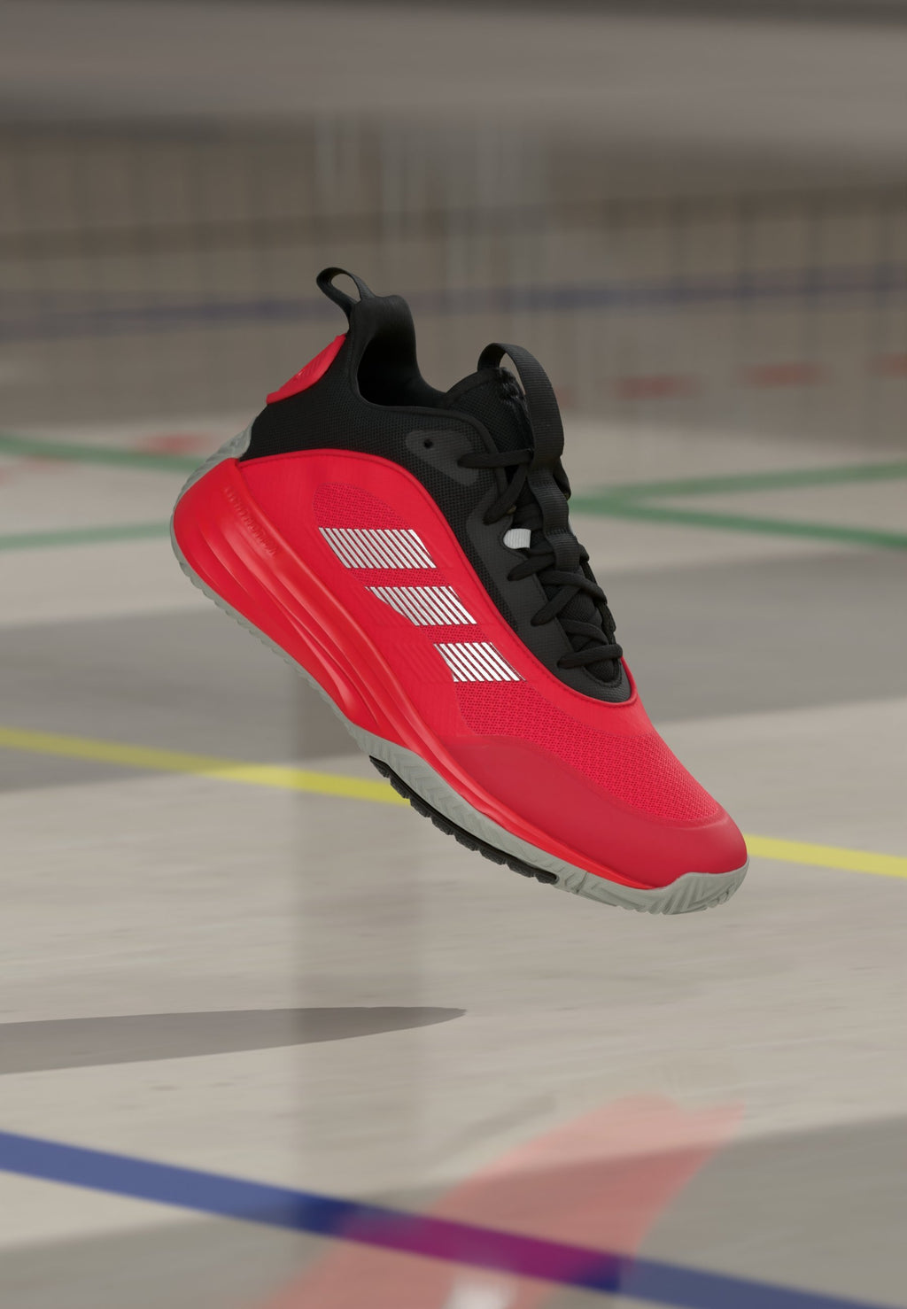 OWNTHEGAME 3.0 UNISEX - Basketball shoes - pure ruby/silver-coloured metallic/core black