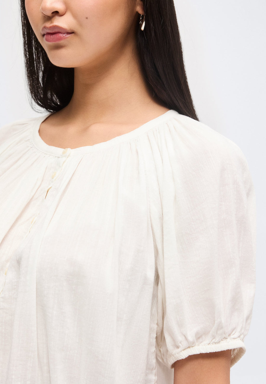 PUFF POPOVER - Blouse - new off white