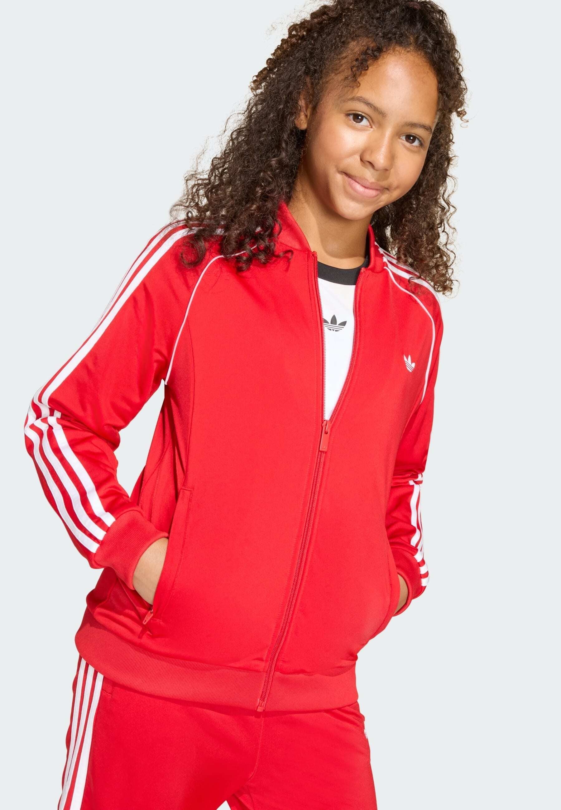 SUPERSTAR UNISEX - Sweatshirt zippé - better scarlet white