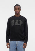 HERITAGE LOGO CREW SOLID - Sweatshirt - black