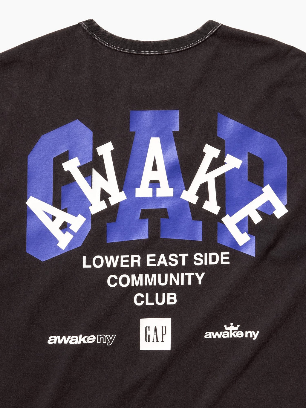 GAP AWAKE NY BOXY TEE UNISEX - Print T-shirt - moonless night
