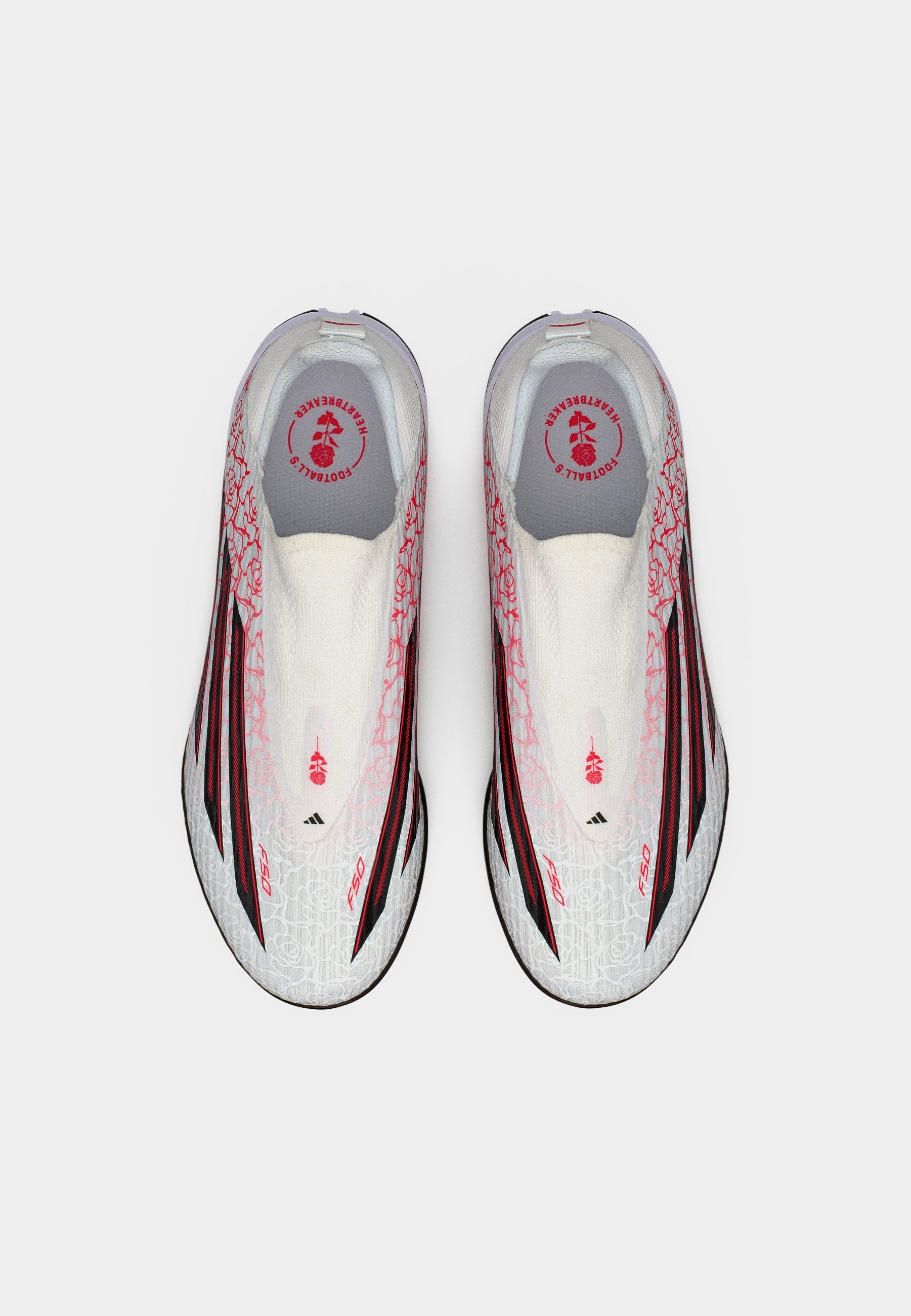 F50 LEAGUE LACELESS TURF KIDS UNISEX - Turf football boots - footwear white/core black/lucid red