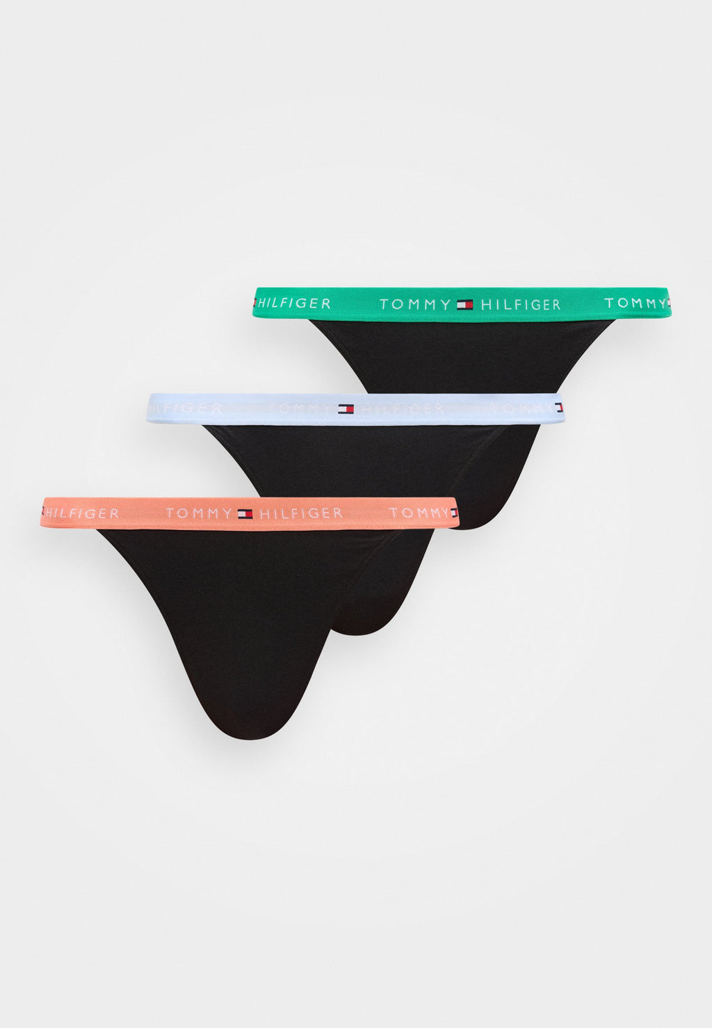 Lot de 3 - Tanga - bleu dragée/rose cuivré/jade