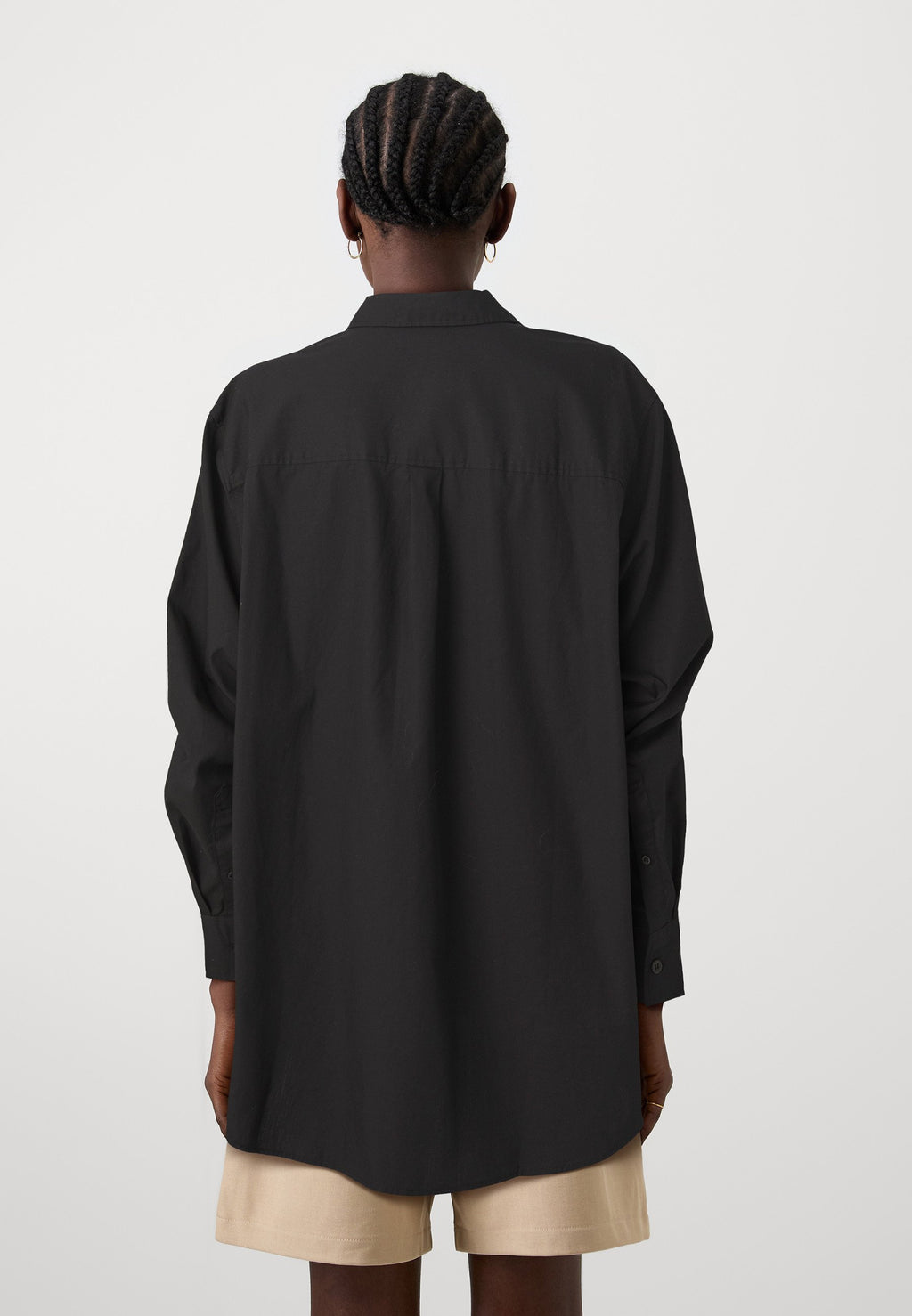 THE BIG SHIRT - Button-down blouse - black