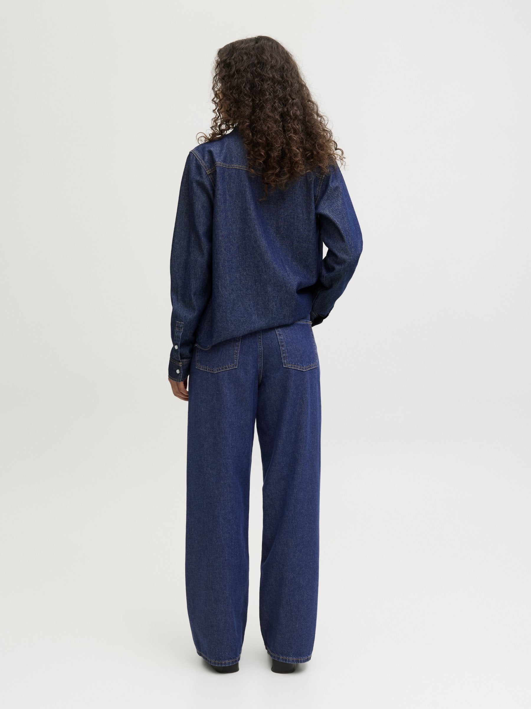 JXTOKYO WIDE FIT DENIM - Jambe large - denim bleu foncé