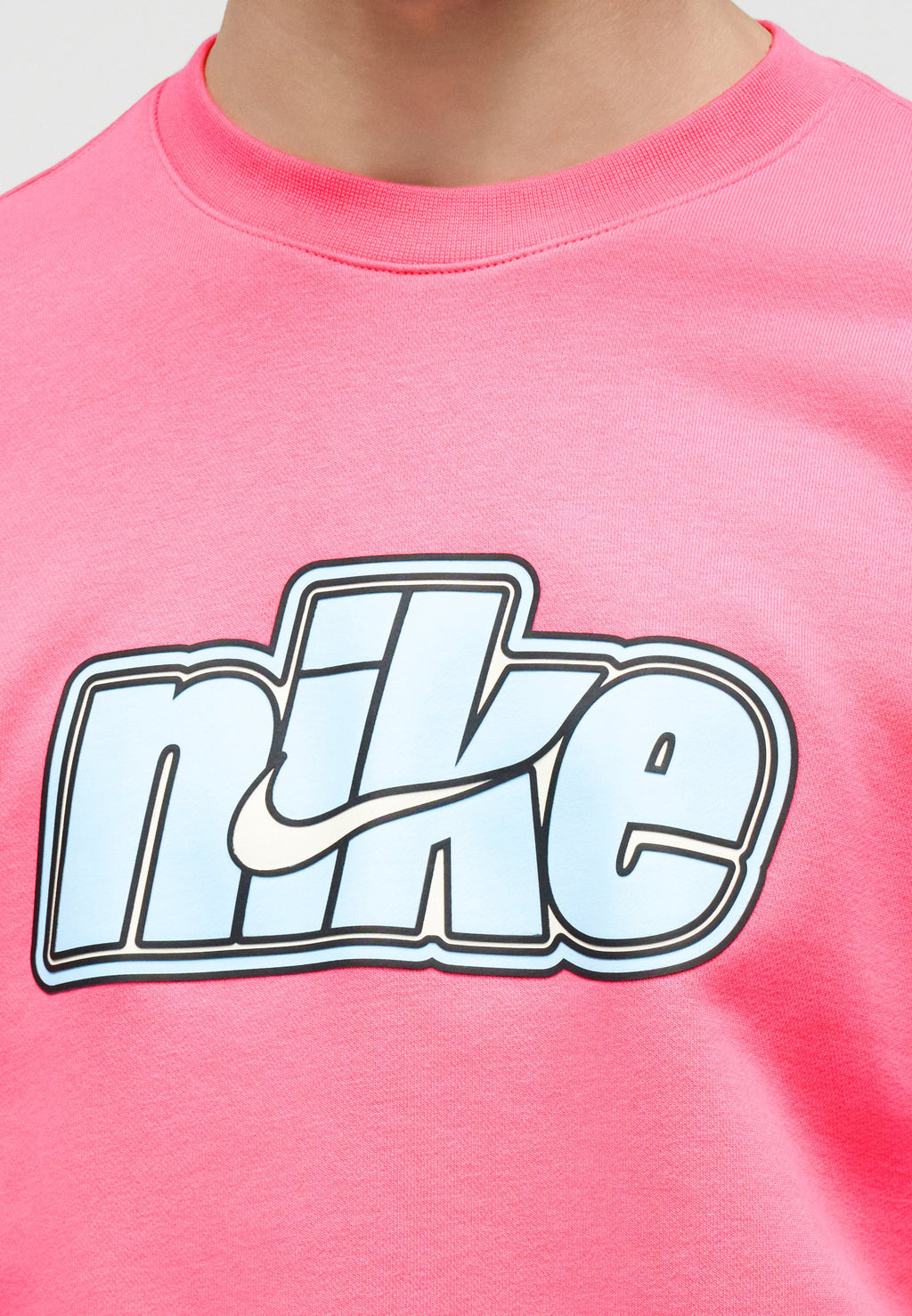CREW UNISEX - Sweatshirt - pinksicle/white