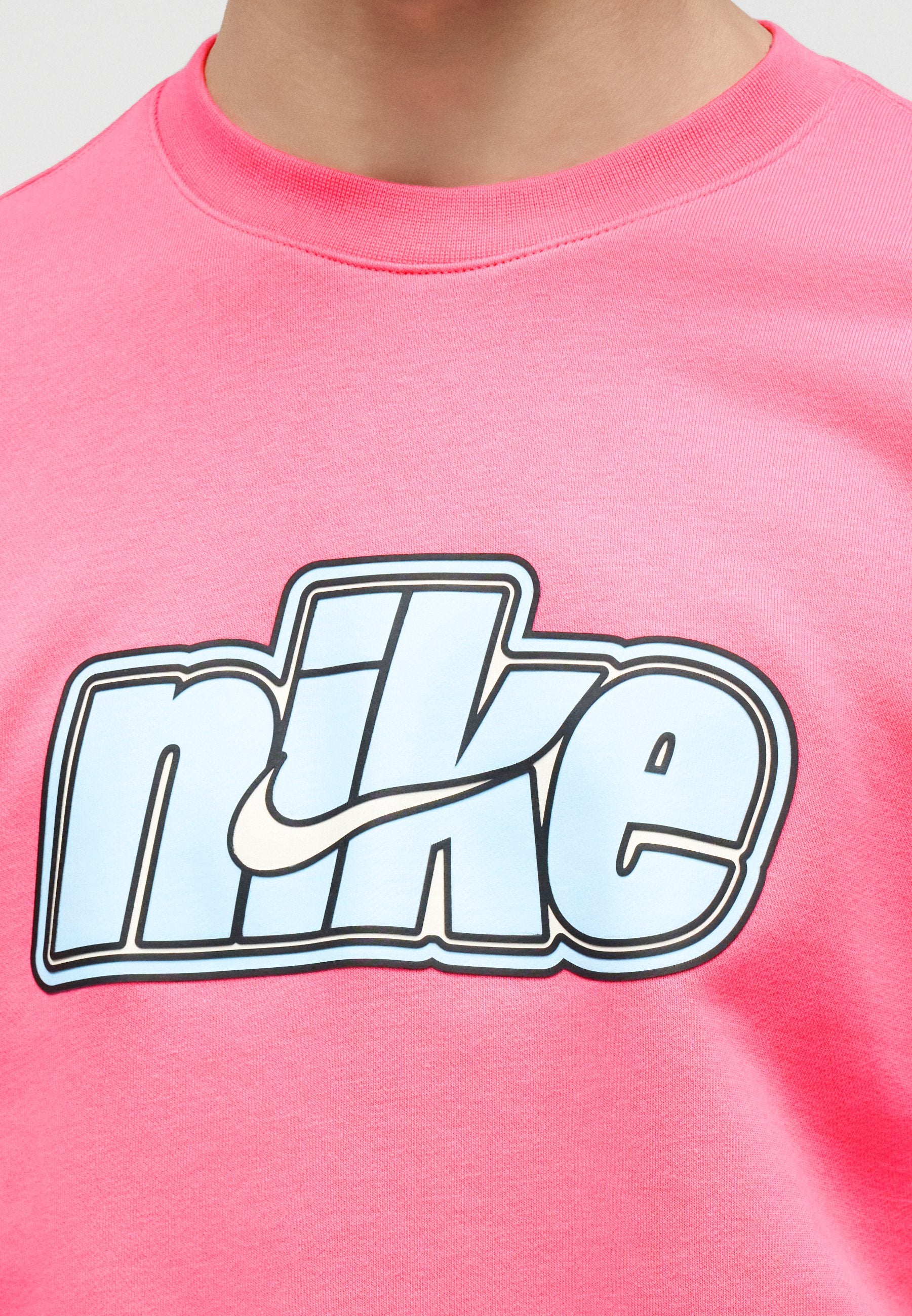 CREW UNISEX - Sweatshirt - pinksicle/white
