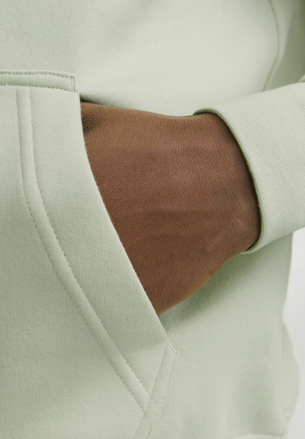 Printed - Hoodie - celadon tint