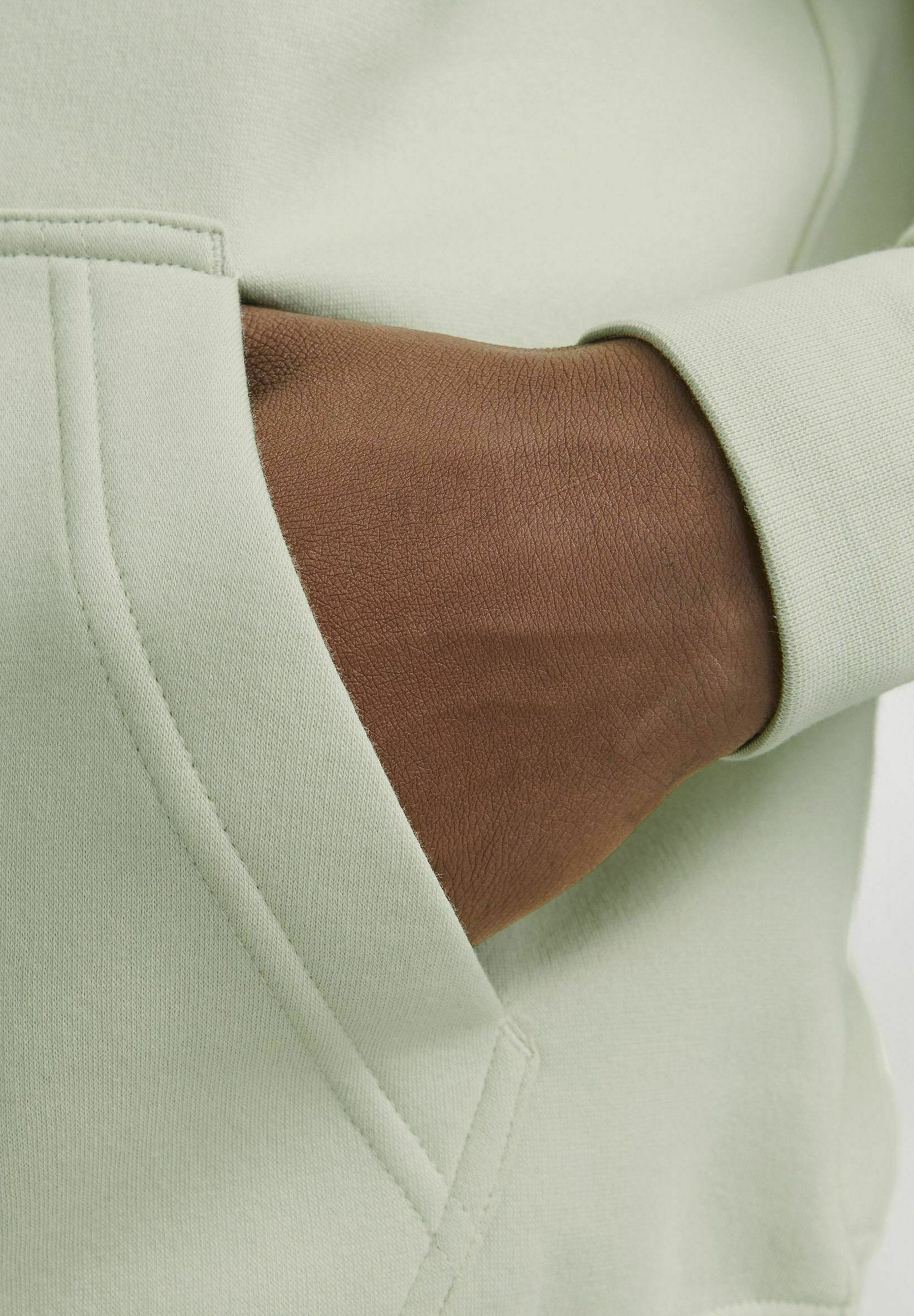 Printed - Hoodie - celadon tint