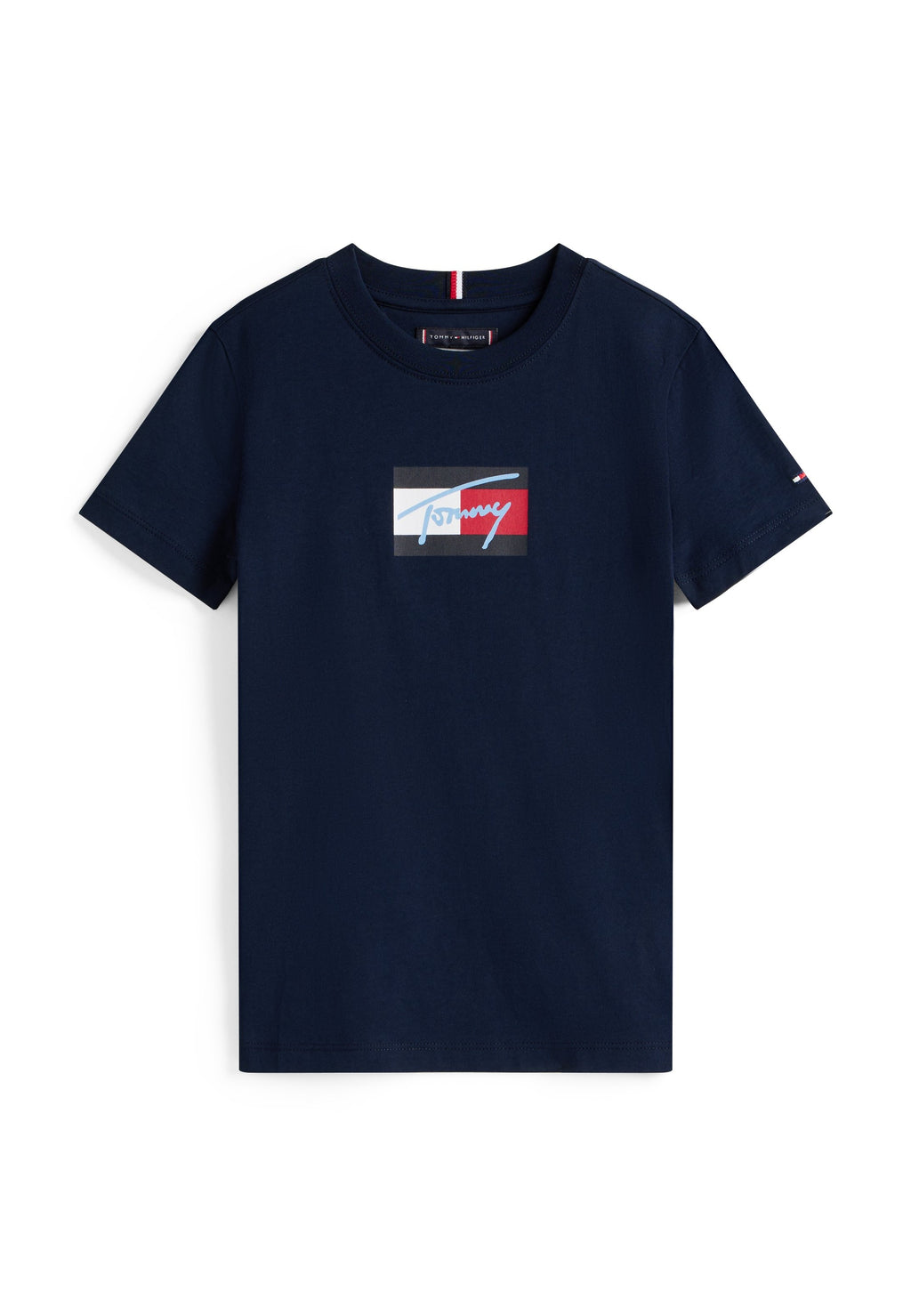 SCRIPT FLAG UNISEX - Print T-shirt - dark night navy