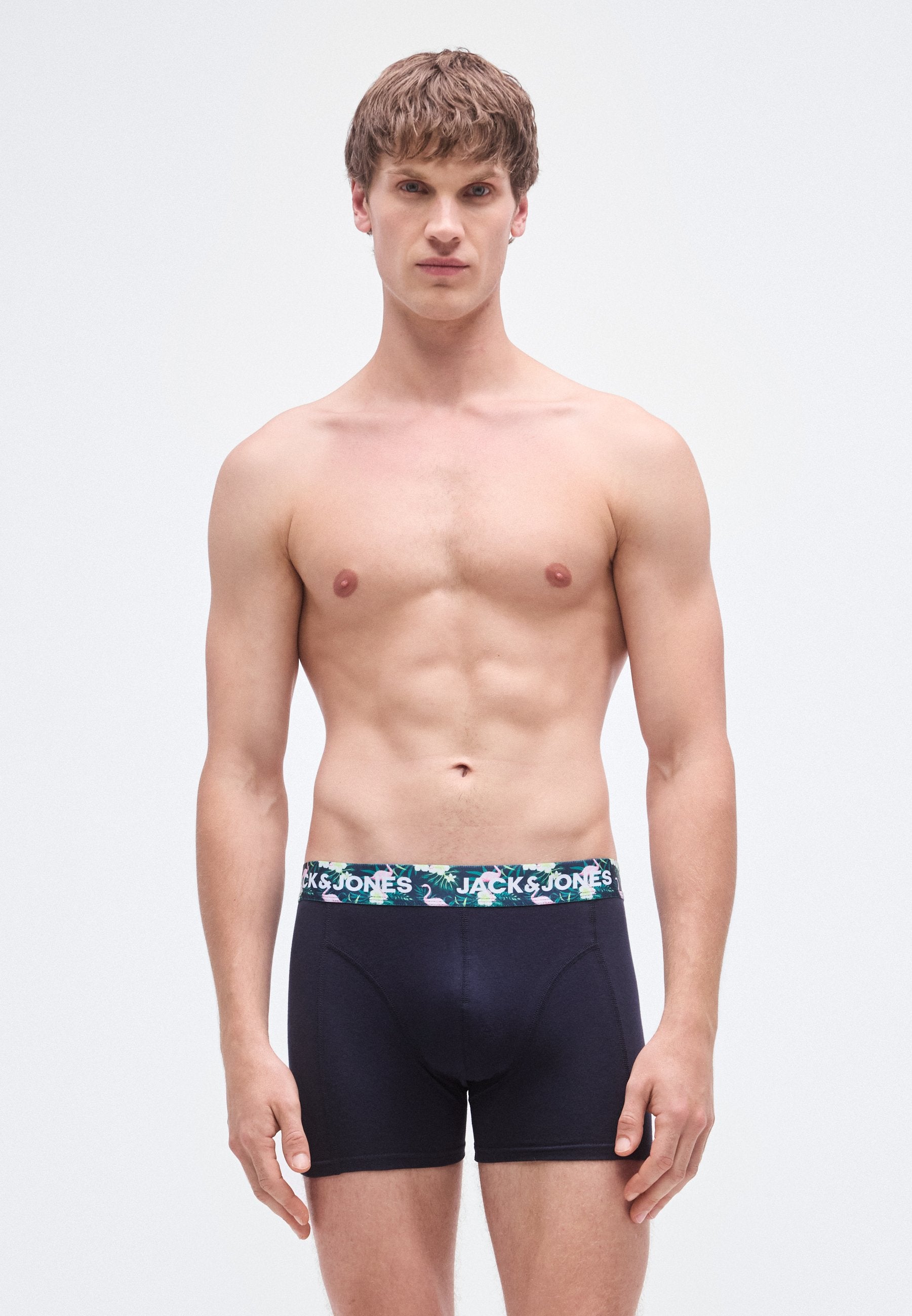 JACFLAMINGO FLOWER TRUNKS 7 PACK - شورتات - أسود/سماء كابتن