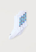 LOGO BLOCK SOCK UNISEX 4 PACK - Socks - white/racing blue/green