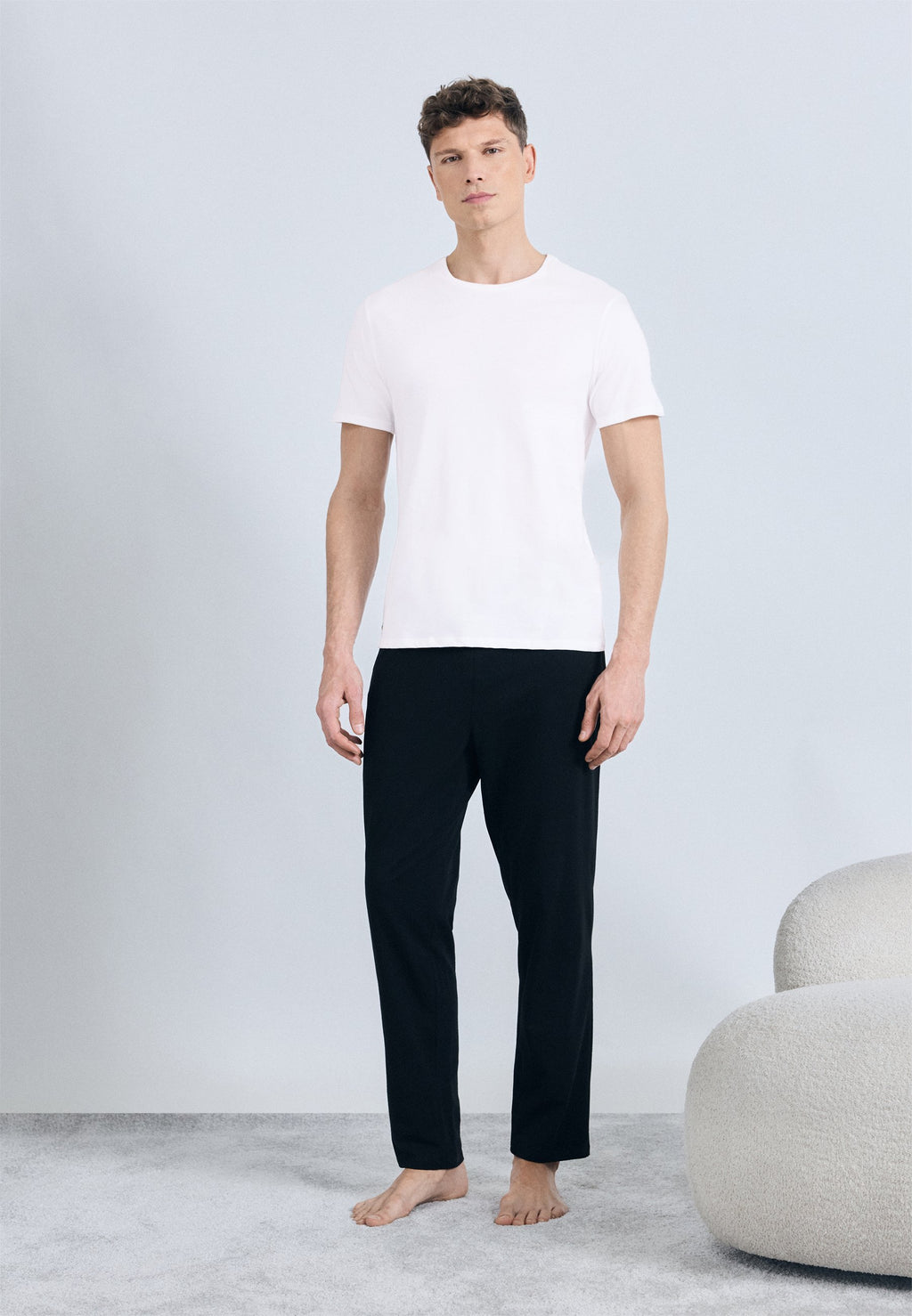 3 PACK - Undershirt - white/silver-coloured chine/black