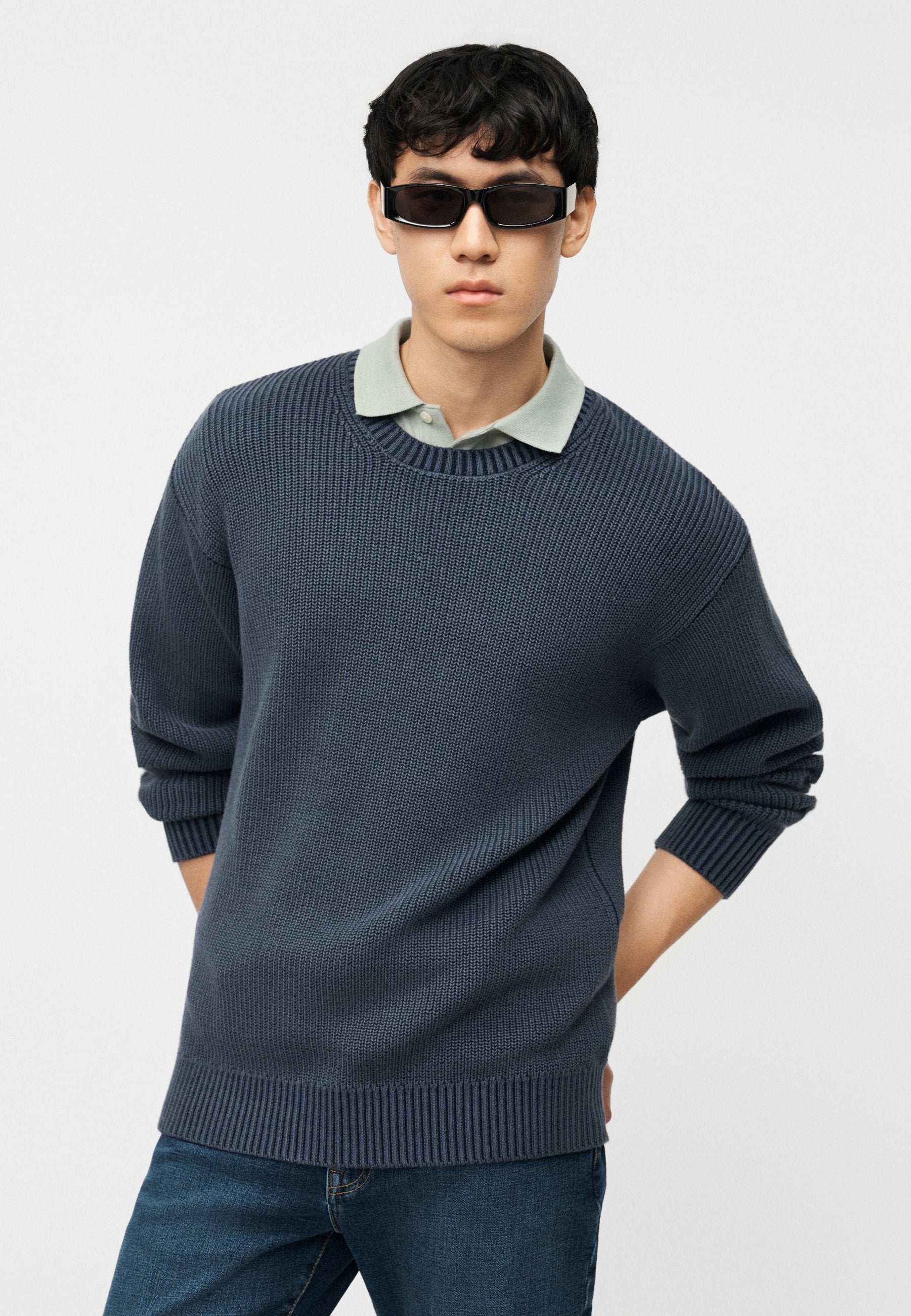 RELAXED CREW - Jumper - deep sailor blue
