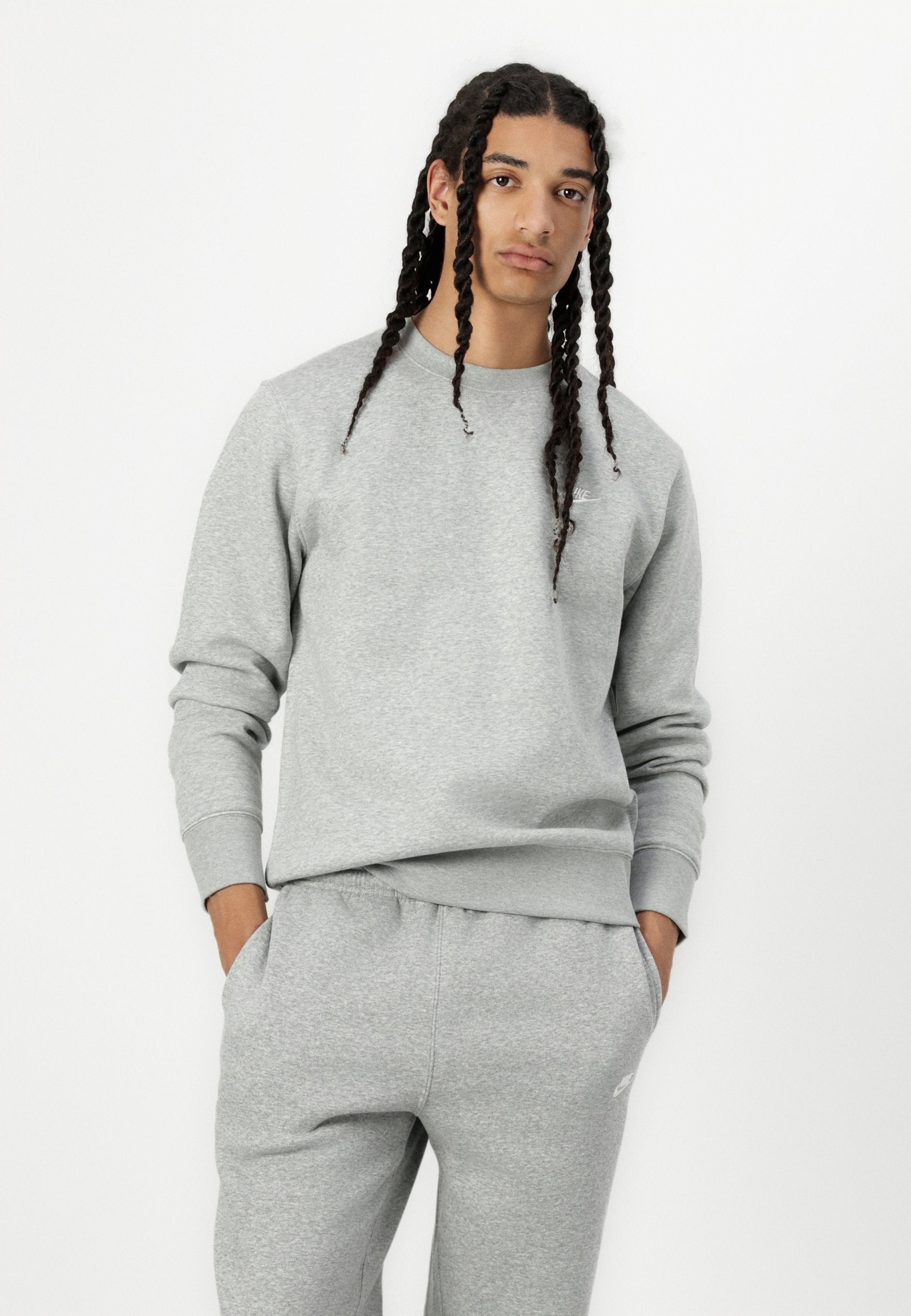 CLUB CREW - Sweatshirt - grey/white