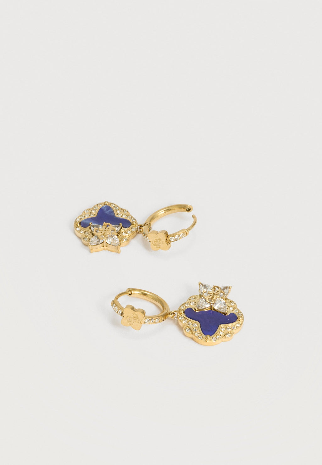 WILD FLOWER - Boucles d'oreilles - doré/bleu