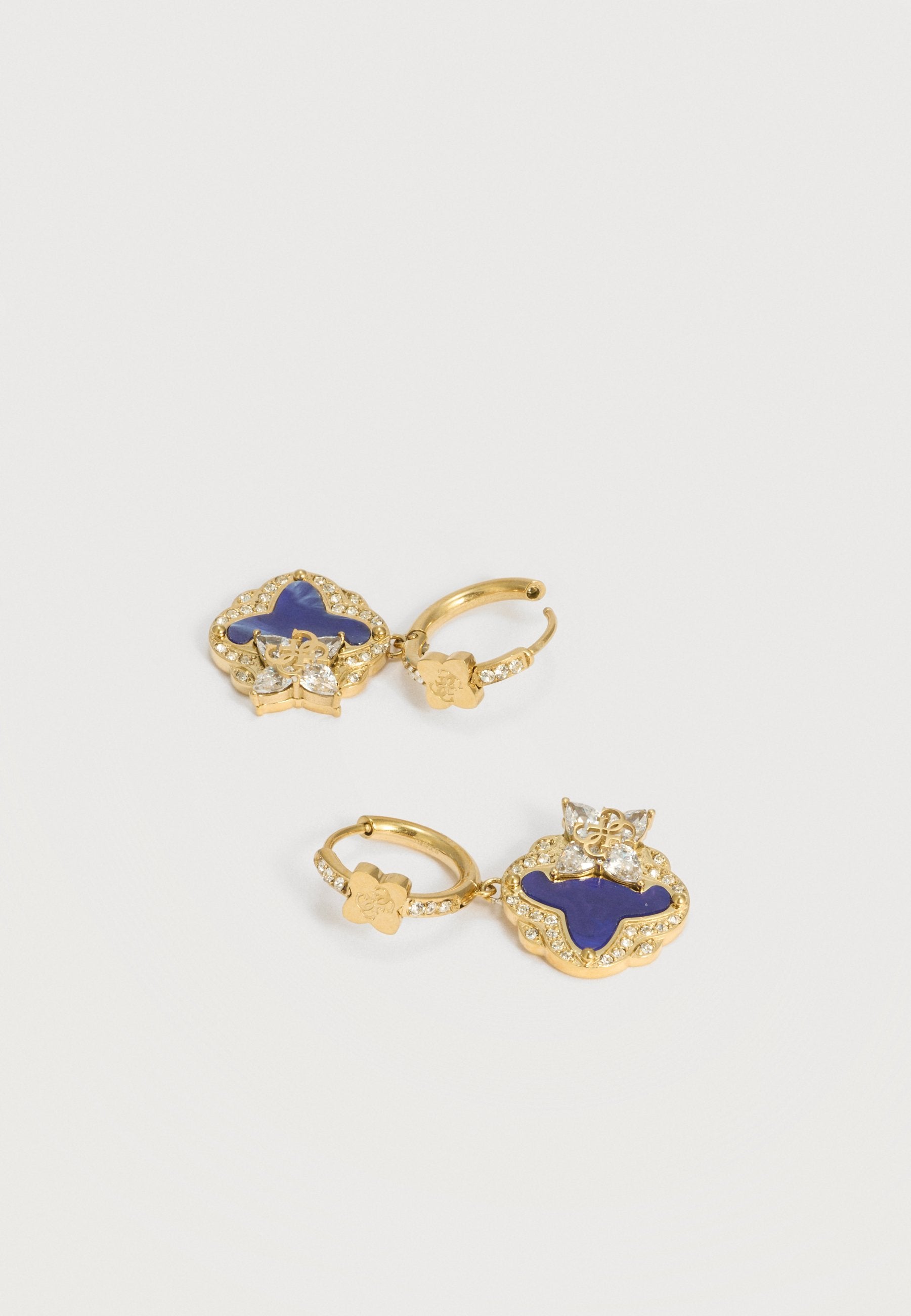 WILD FLOWER - Boucles d'oreilles - doré/bleu