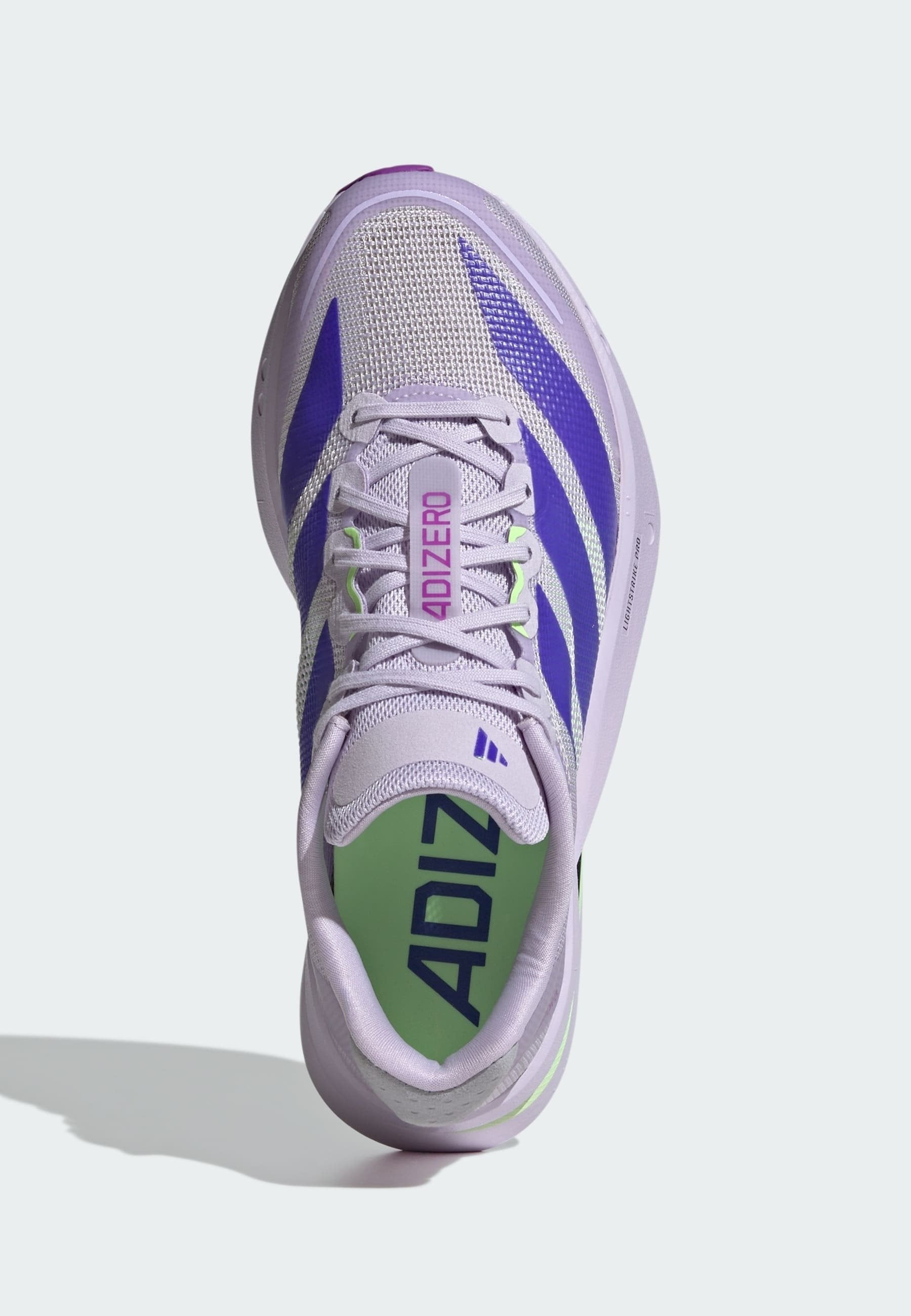 ADIZERO BOSTON - Yol koşu ayakkabıları - mor ton   solar purple   green spark