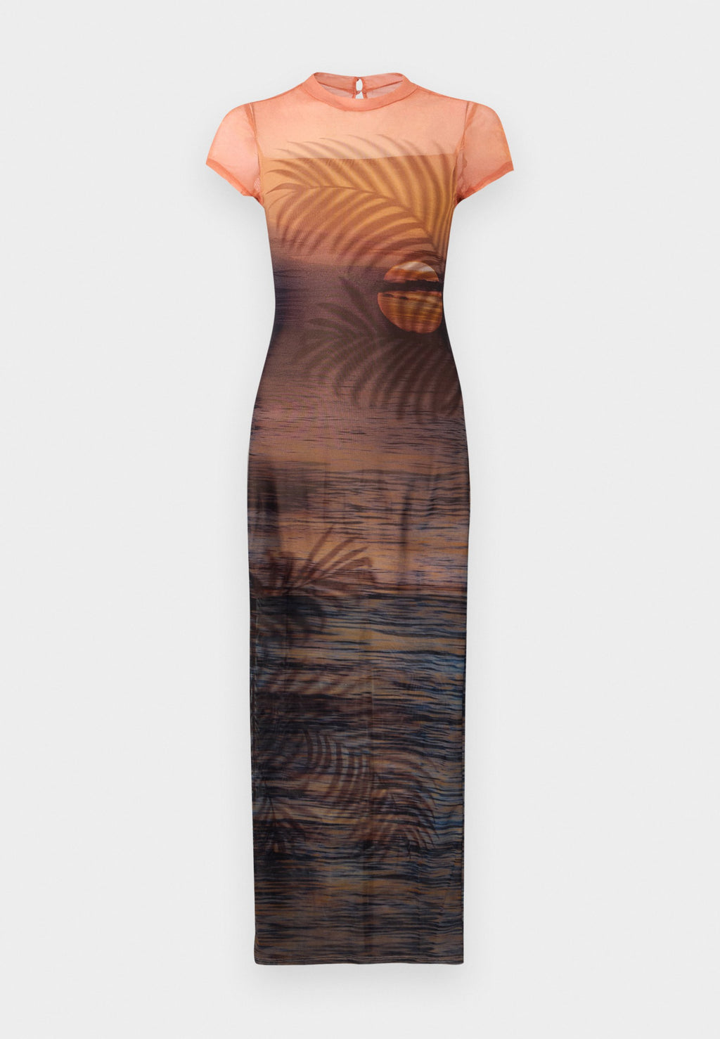 BEACH SUNSET DRESS - Day dress - peach coral/multi-coloured