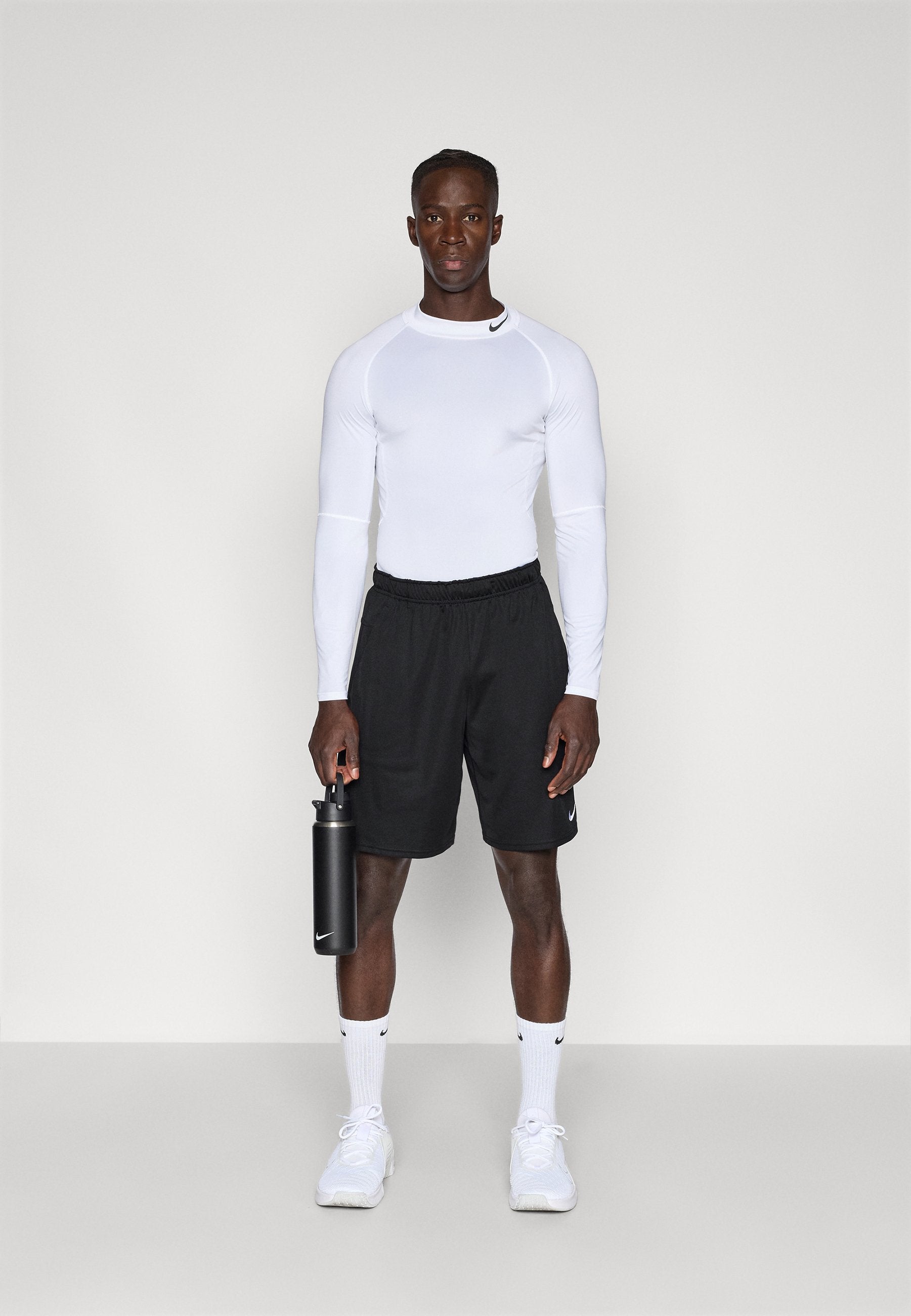 FLEX SHORT - Sports shorts - black/white