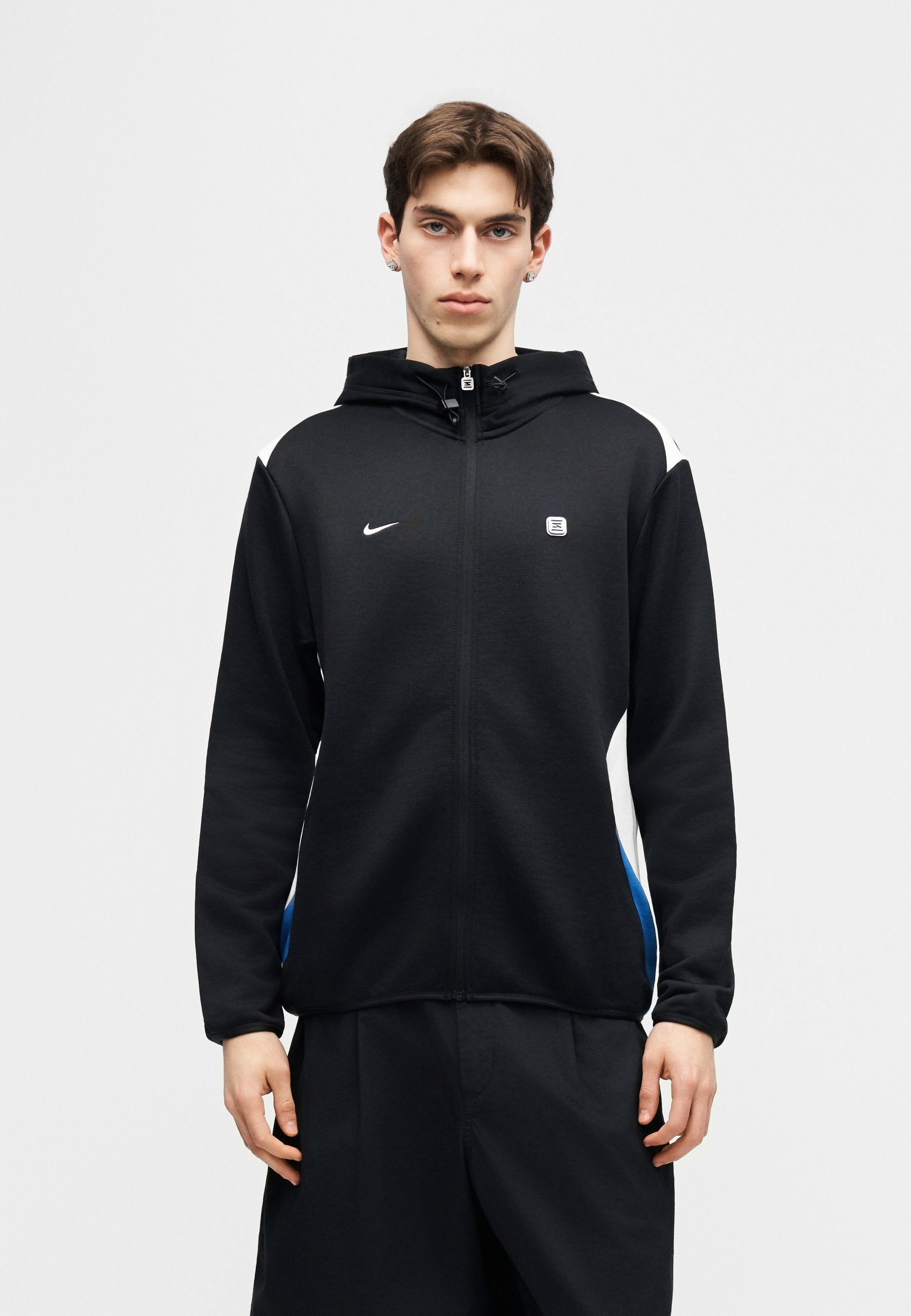 HOODIE SHOX - Zip-up sweatshirt - black/white/game royal