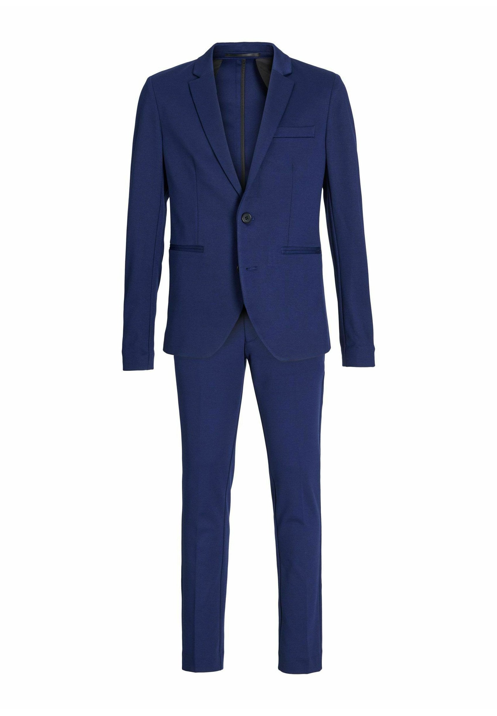 Single breasted and tailored JJEJAXON Suit Junior - Suit - medieval blue