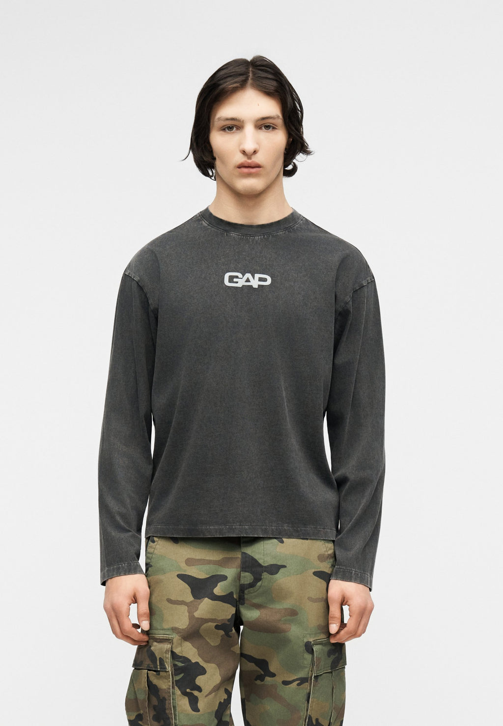 LOGO TEE - Long sleeved top - moonless night