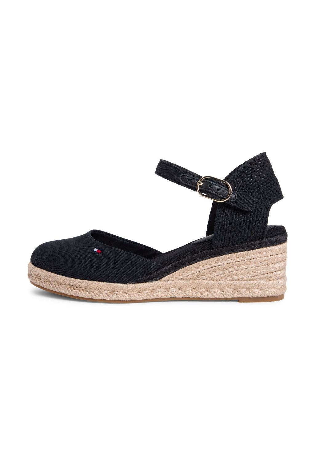 MID WEDGE ESPAD CLOSED TOE - Espadrilles - black
