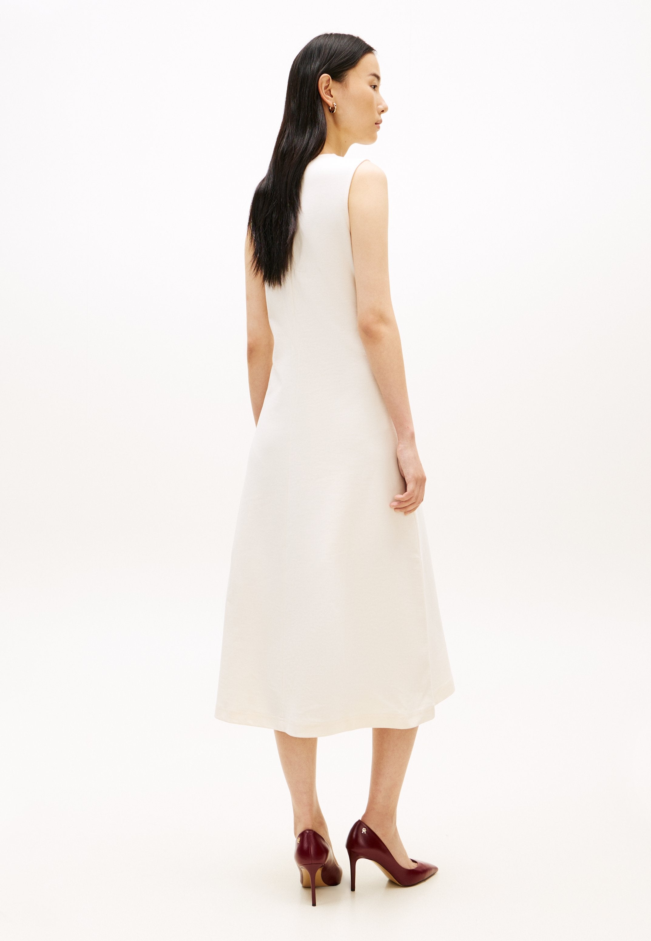 GOLD-TONE BUTTON SLEEVELESS MINI DRESS - Maxi dress - calico