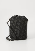 MONOGRAM BUCKET BAG - Cross body bag - black