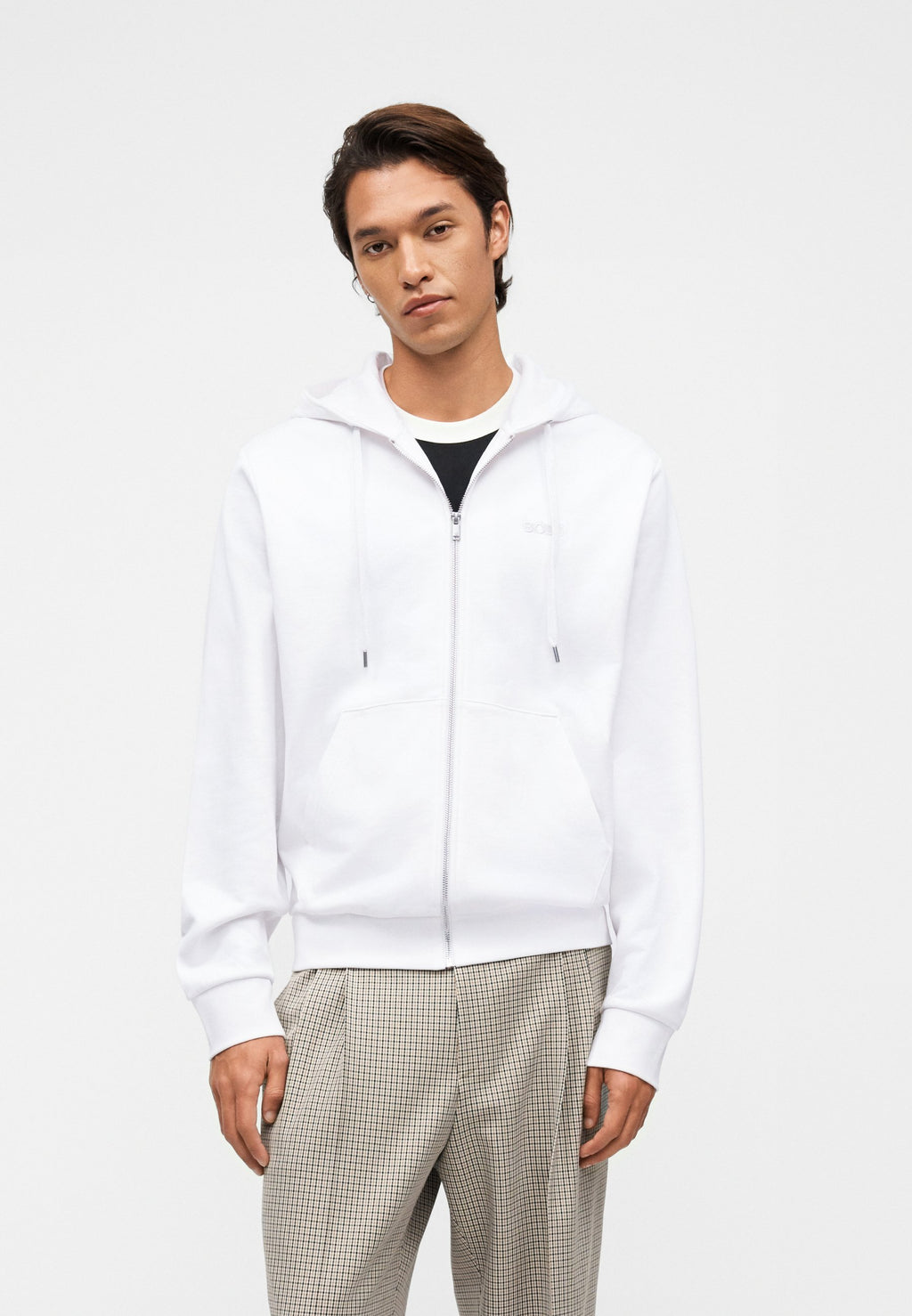 UNISEX - Zip-up sweatshirt - white