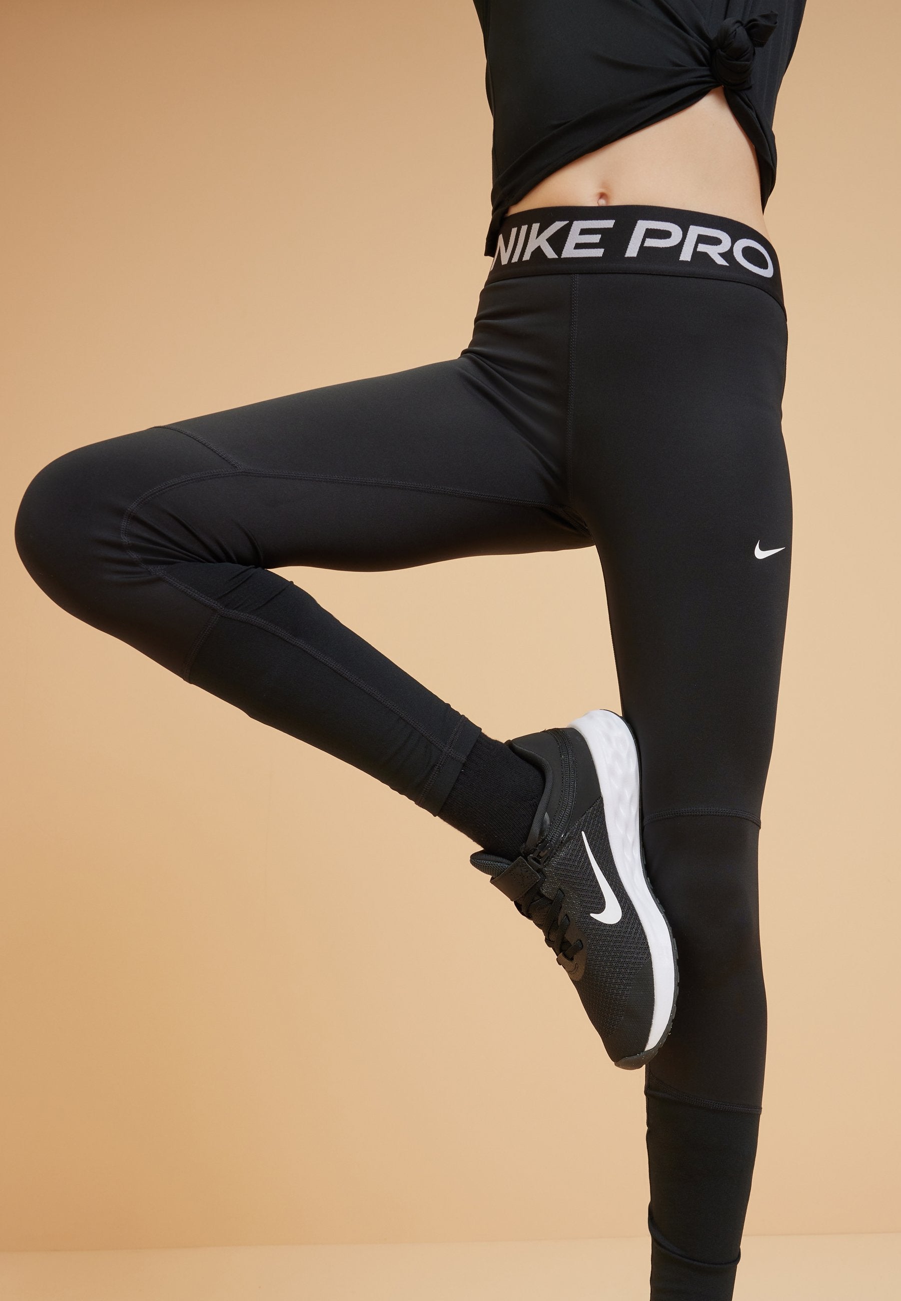 Leggings - black/white