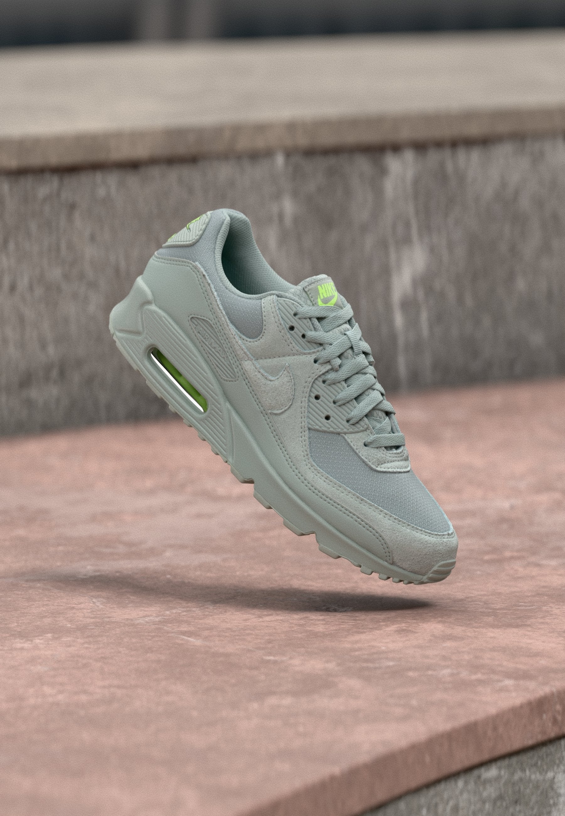 AIR MAX 90 - Trainers - light pumice/lime glow