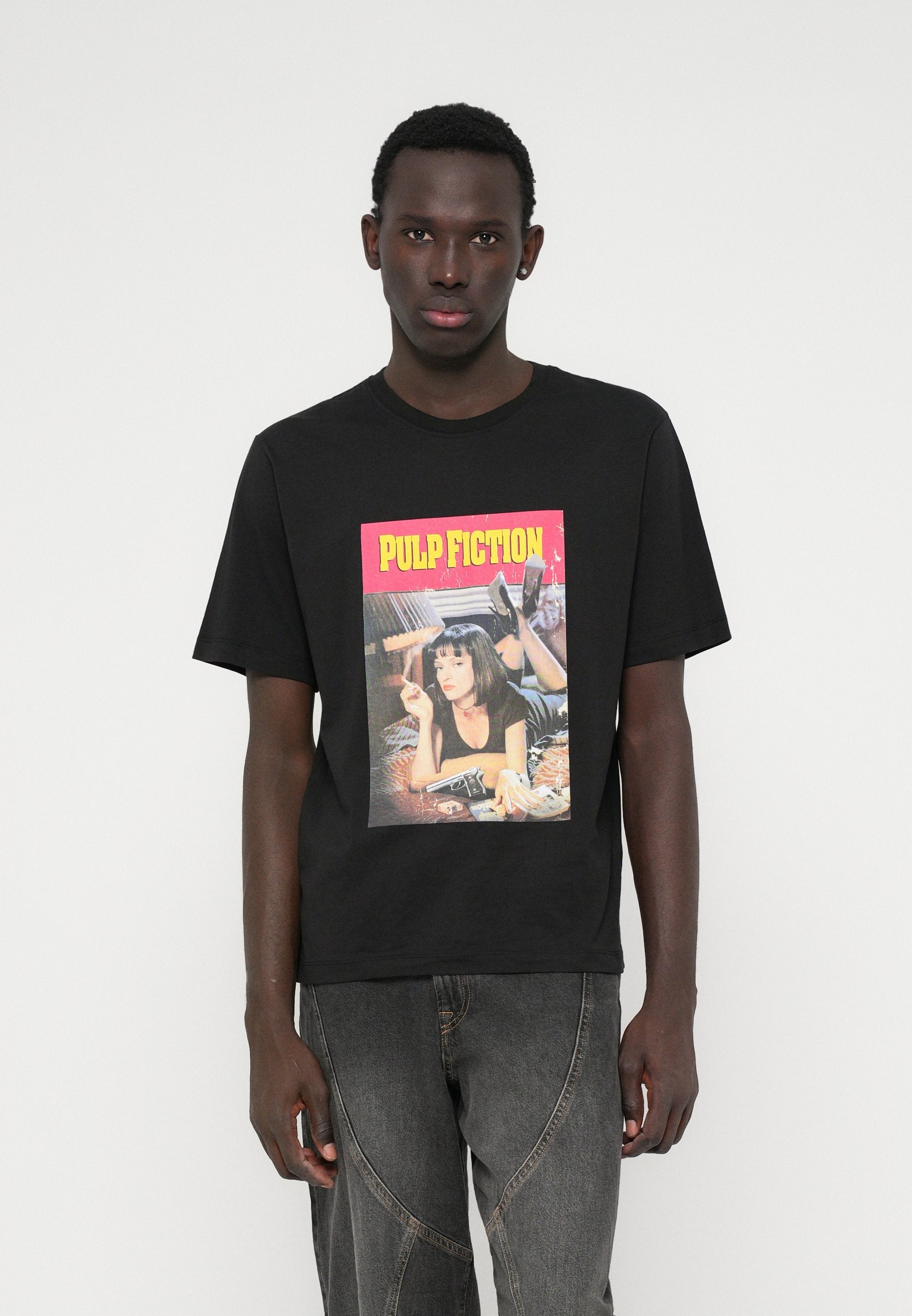JORPULP FICTION TEE CREW NECK - Print T-shirt - black