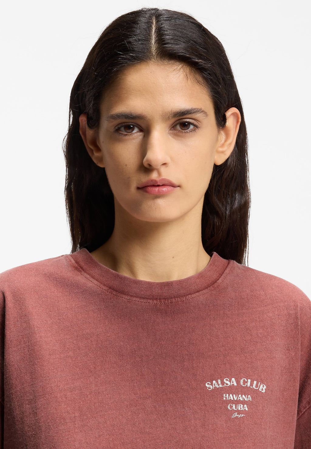 EBOYS - Print T-shirt - dark red