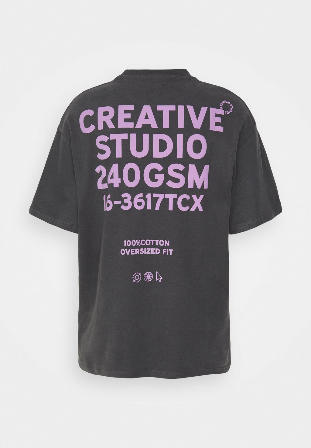 JPRBLAHARVEY INFO TEE CREW NECK UNISEX - تي شيرت مطبوع - أسفلت