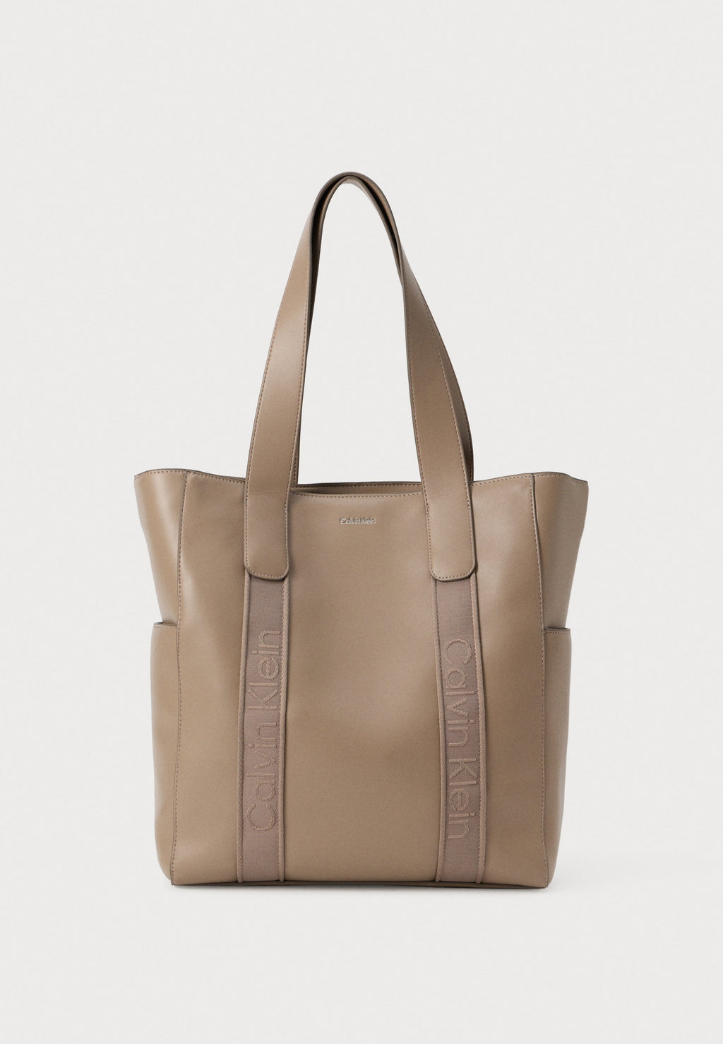 SIGNATURE LOGO STRAP - Handbag - desert taupe