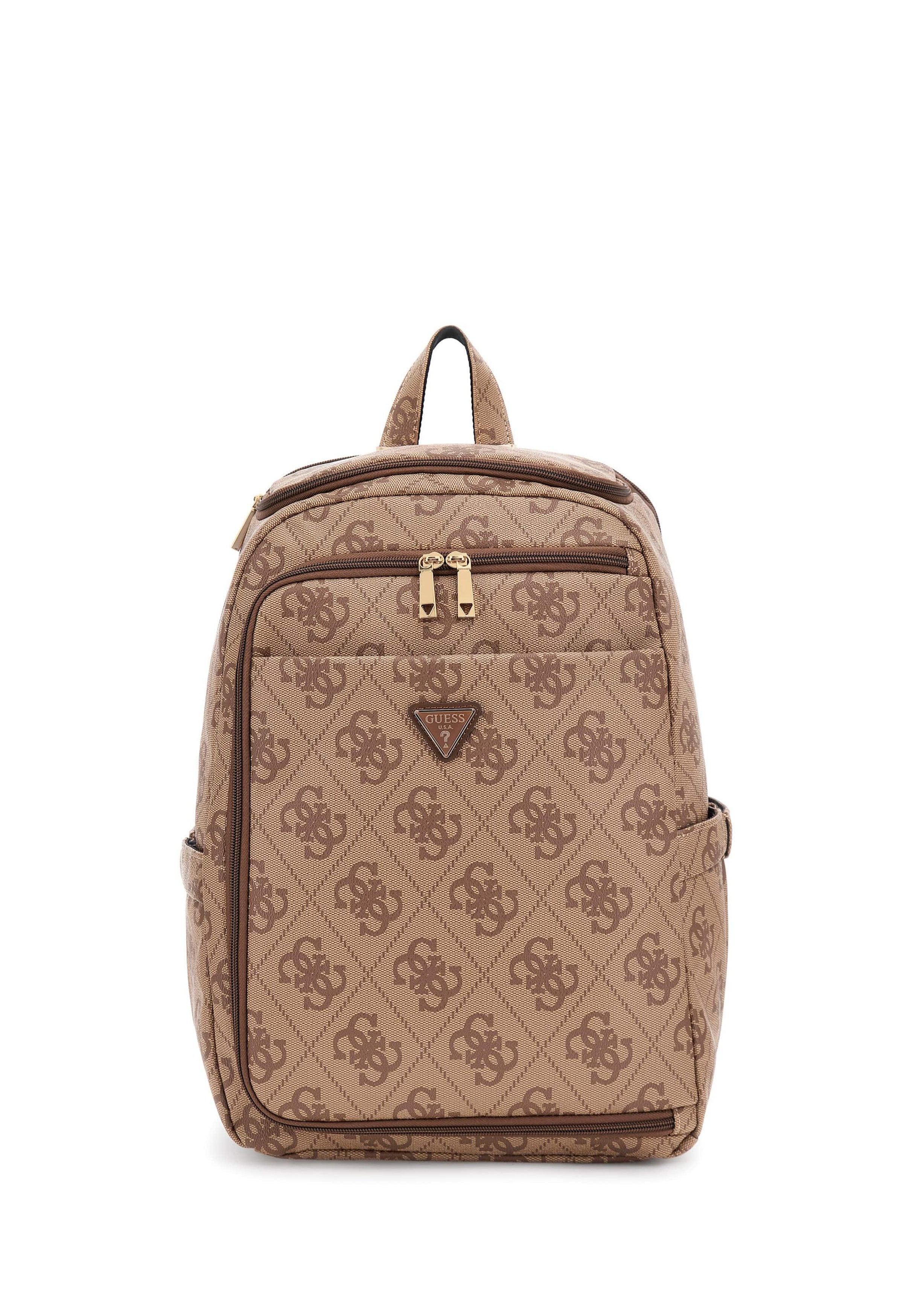 BERTA - Rucksack - latte logo/brown