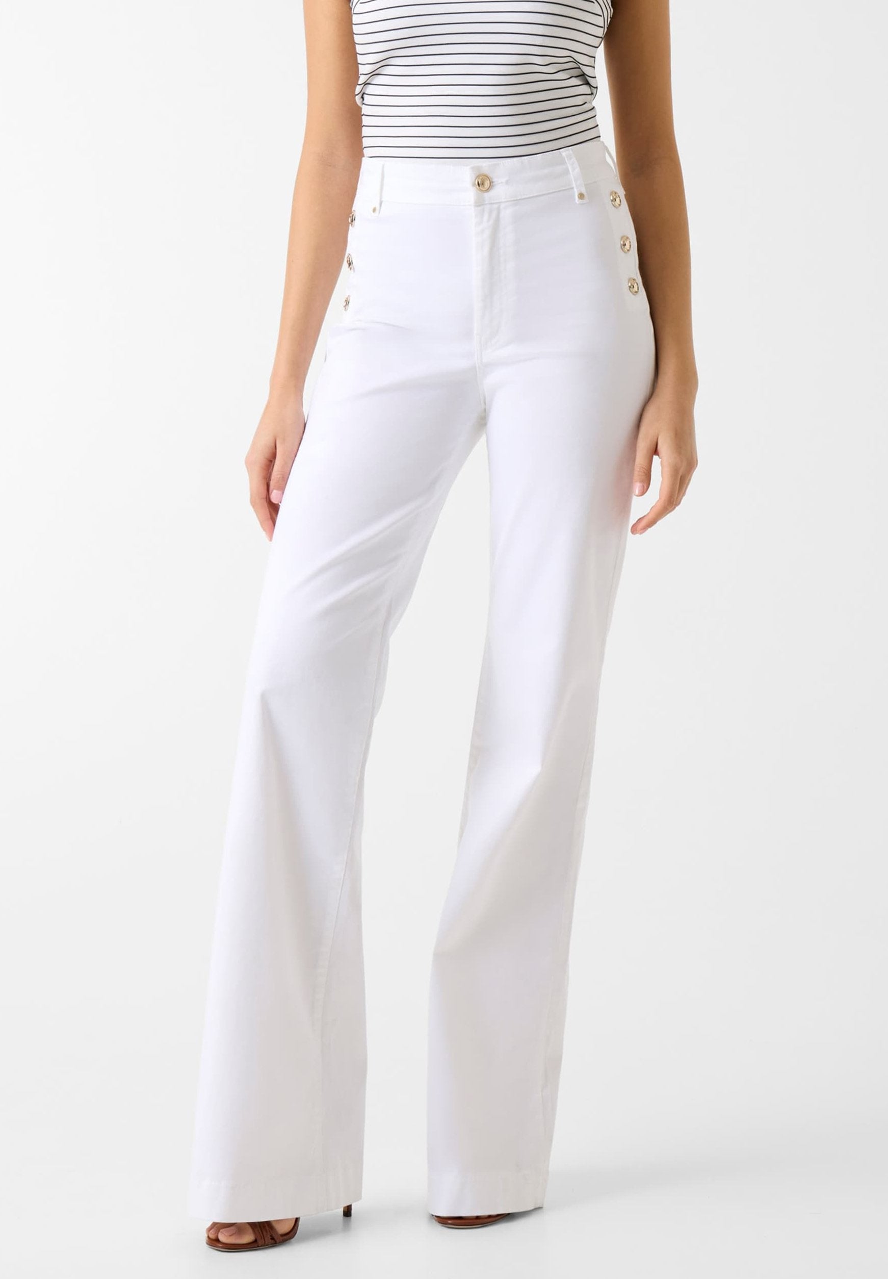 Trousers - weiß