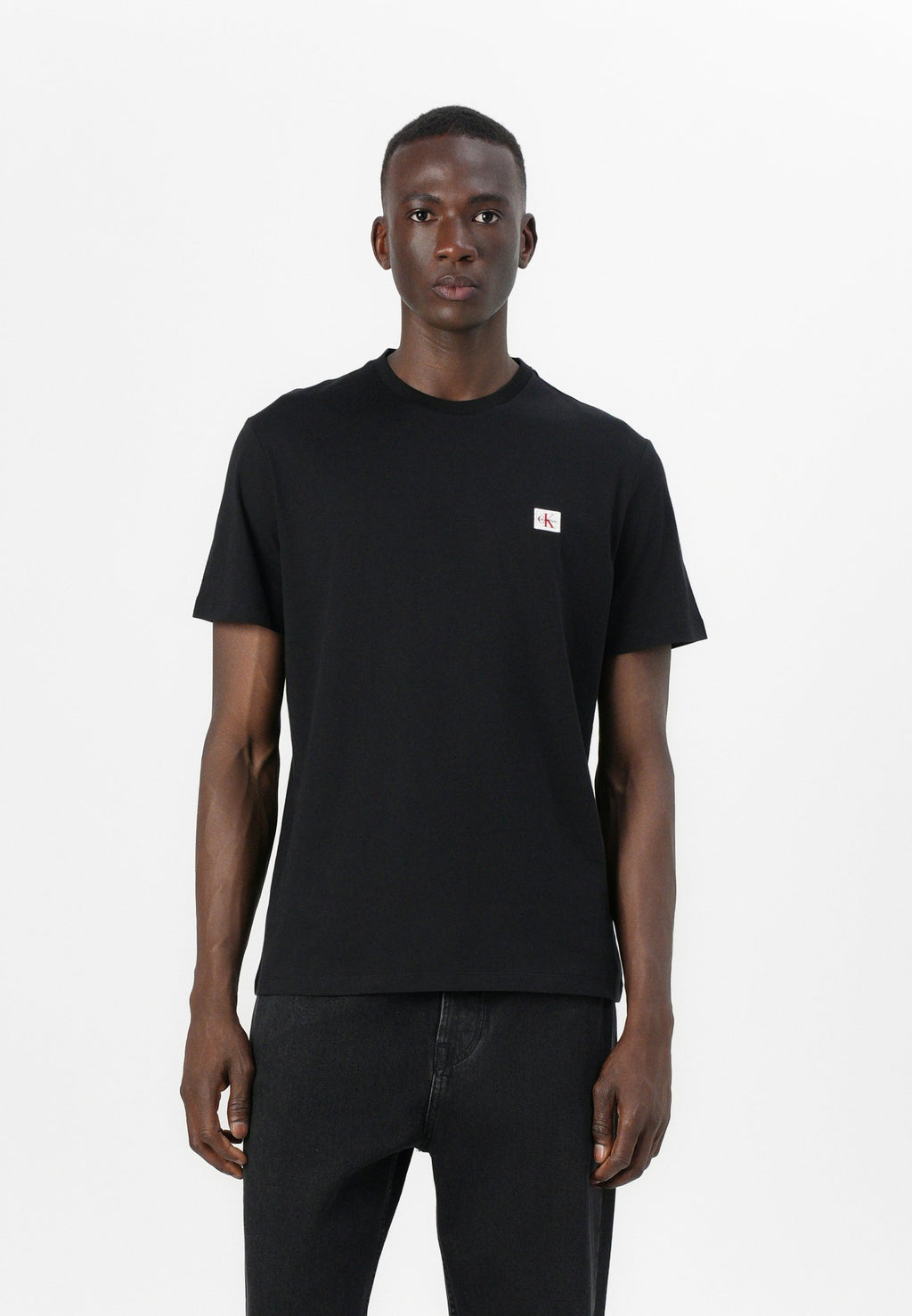 SS BADGE TEE 2PK - Basic T-shirt - black/bright white