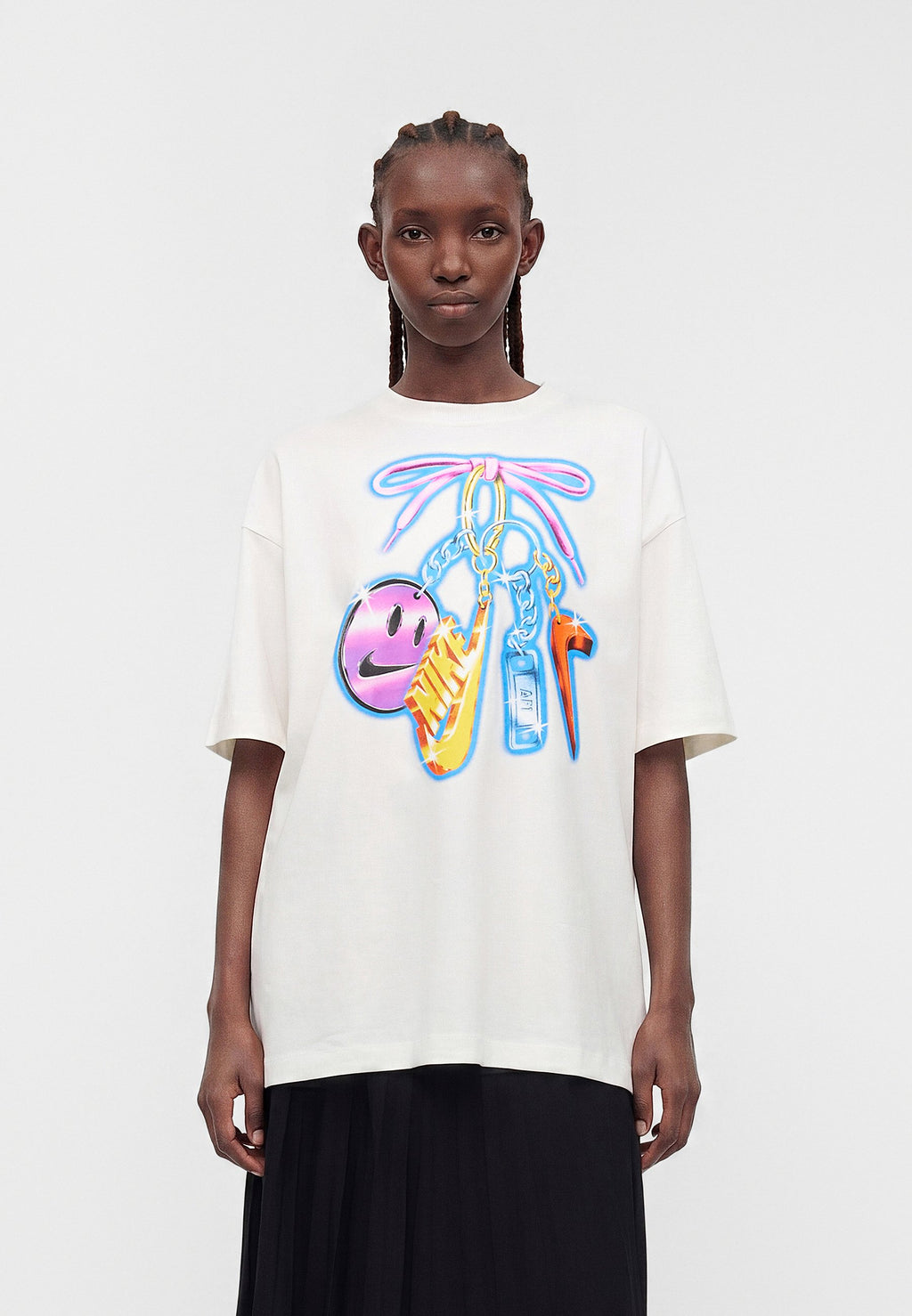 TEE CLASSIQUE - T-shirt imprimé - blanc cassé